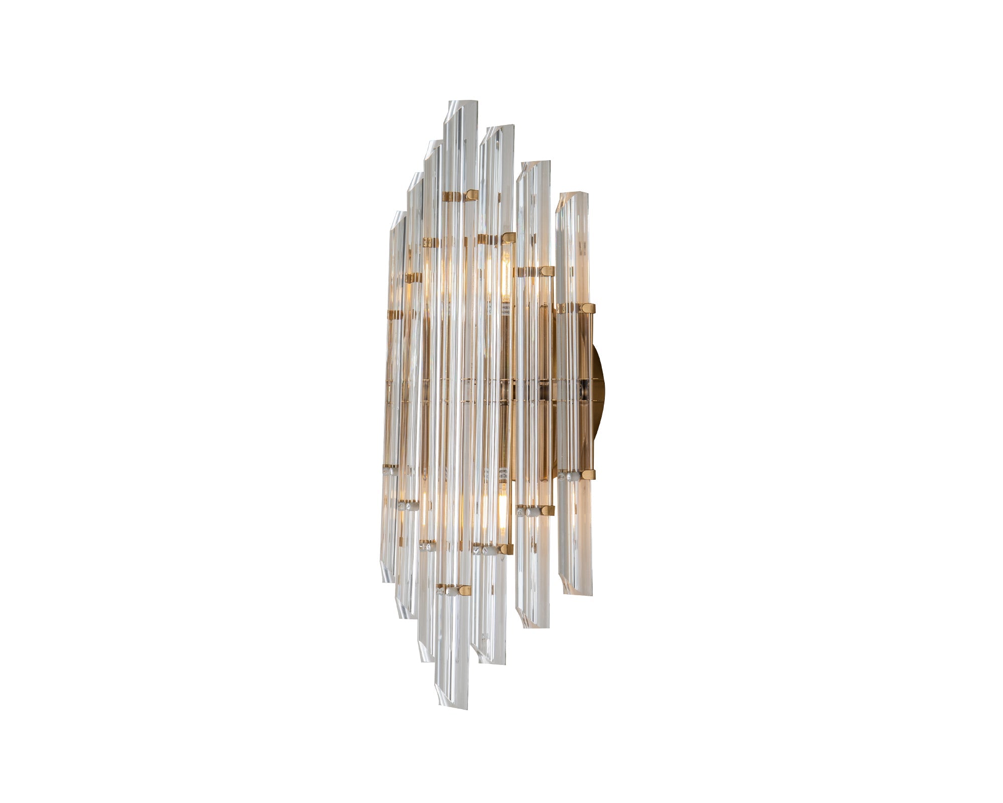 Drop Wall lamp - Brushed Brass and Clear Glass