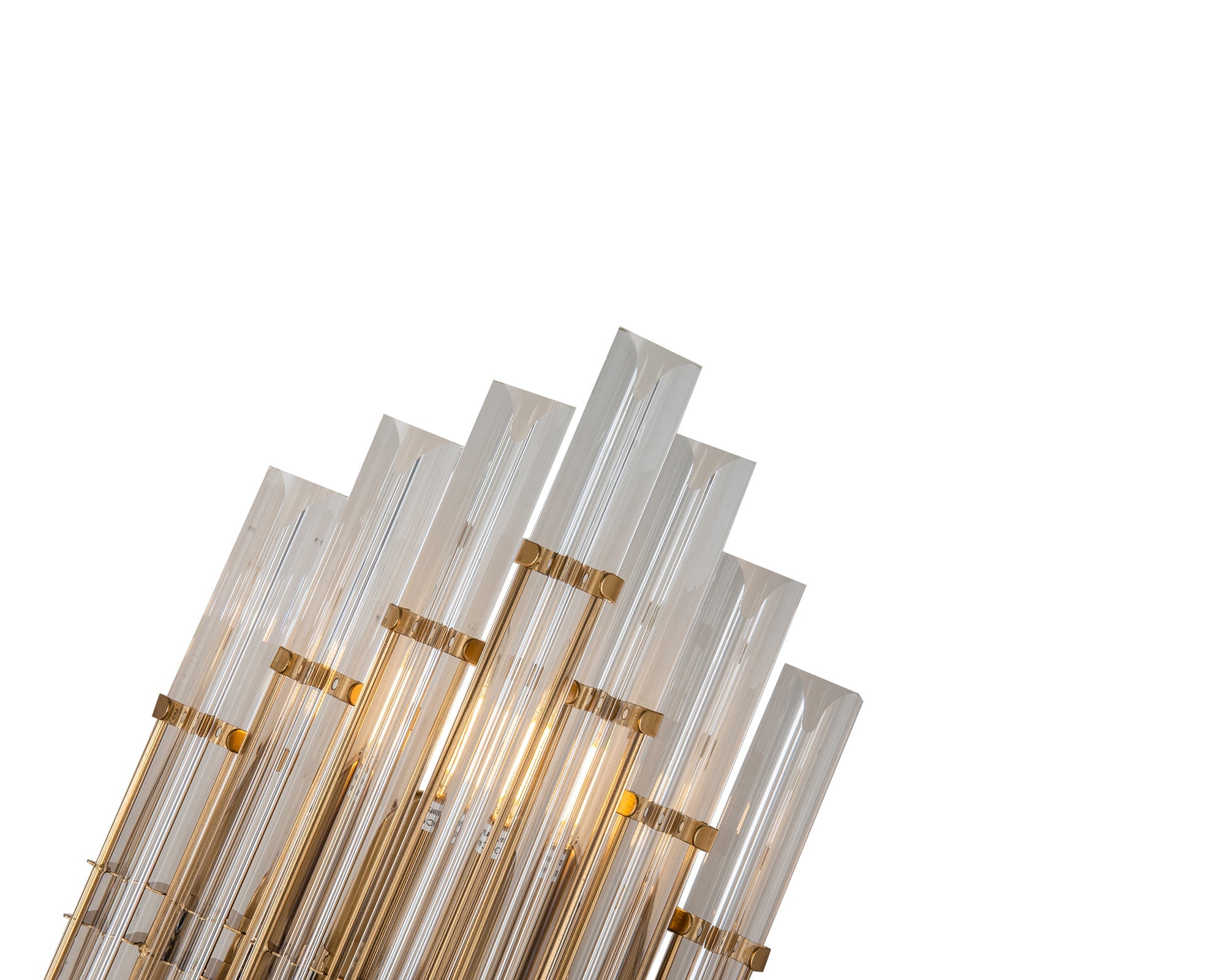 Drop Wall lamp - Brushed Brass and Clear Glass