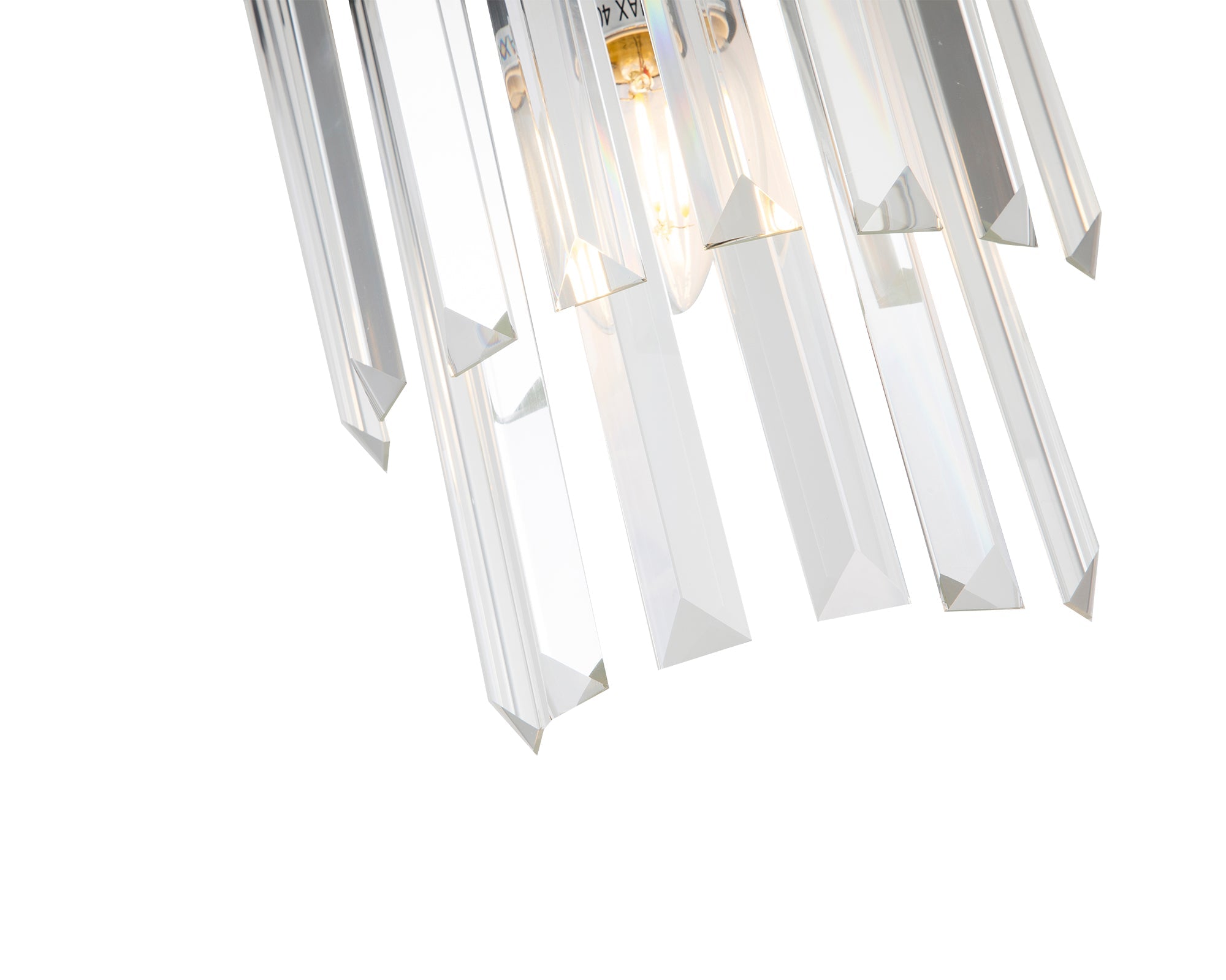 Regency Wall Lamp - Matt Black and Clear glass