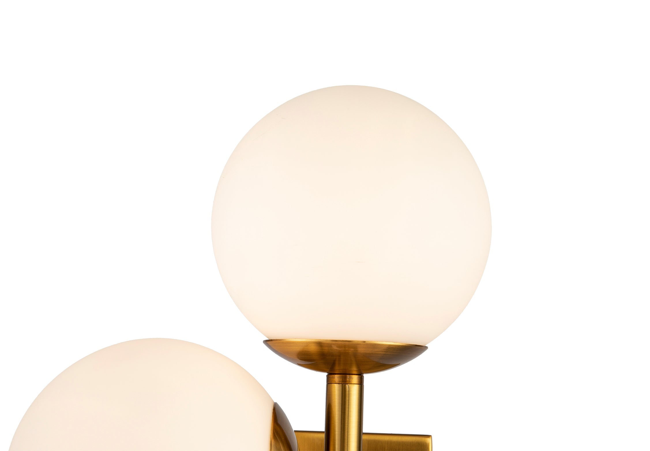 Vanessa Wall Lamp - Opal Glass, Brass Finish