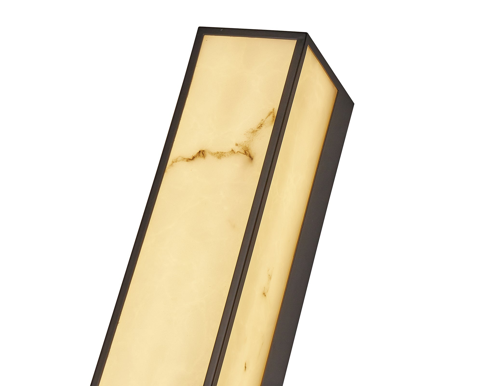 Stripe Wall Lamp -  Matt Black, Iron and Faux Alabaster