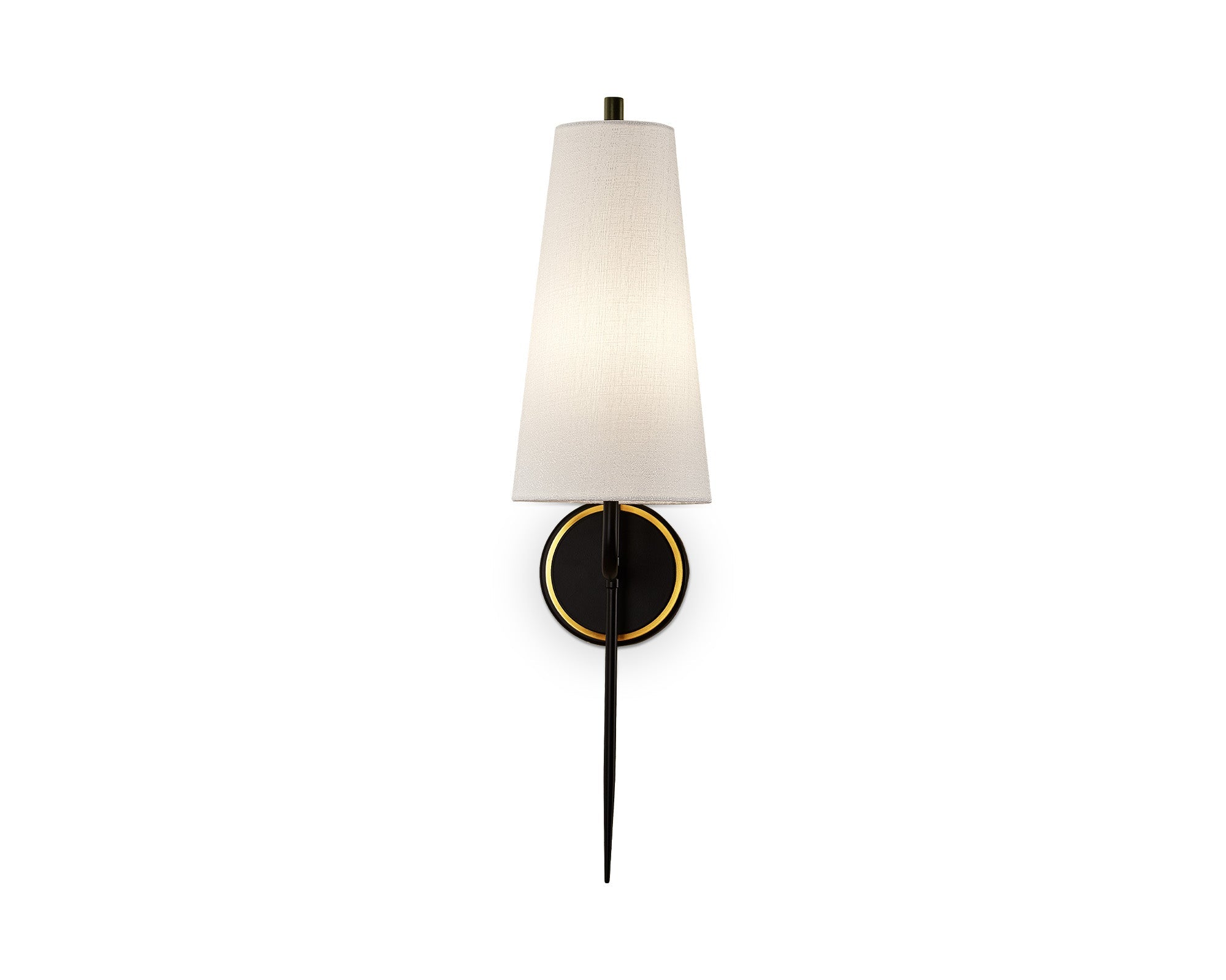 Serpa Wall Light  -  White, Black & Brass