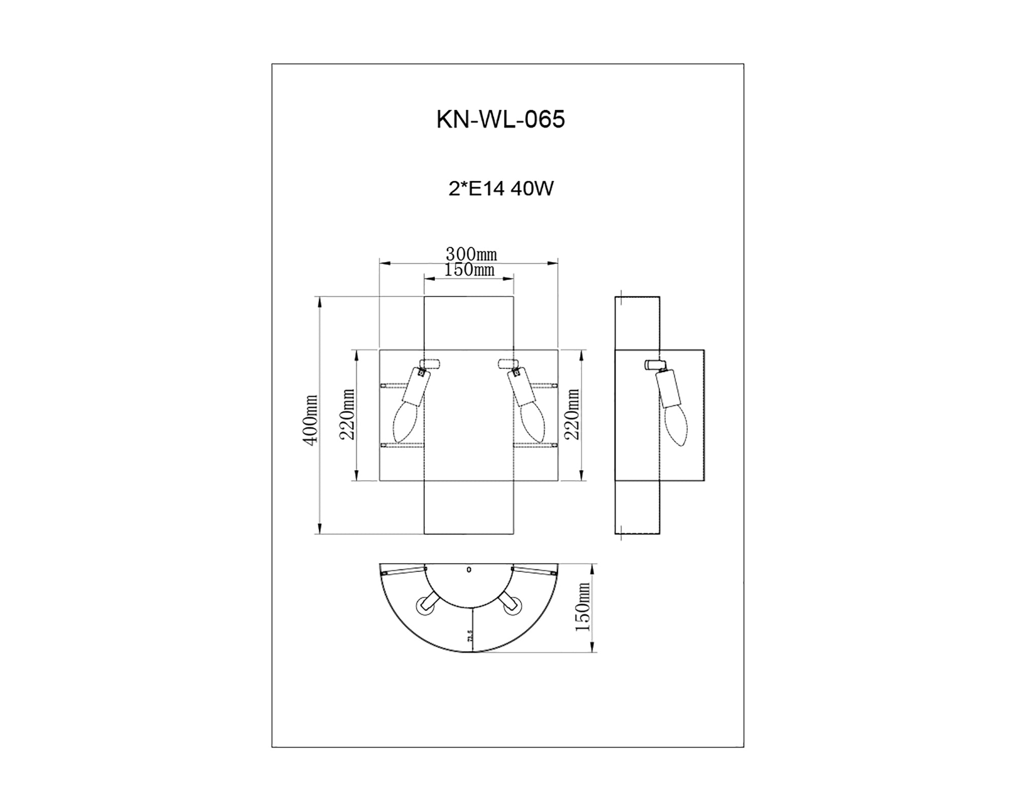 Logan Wall Lamp - Brushed Brass