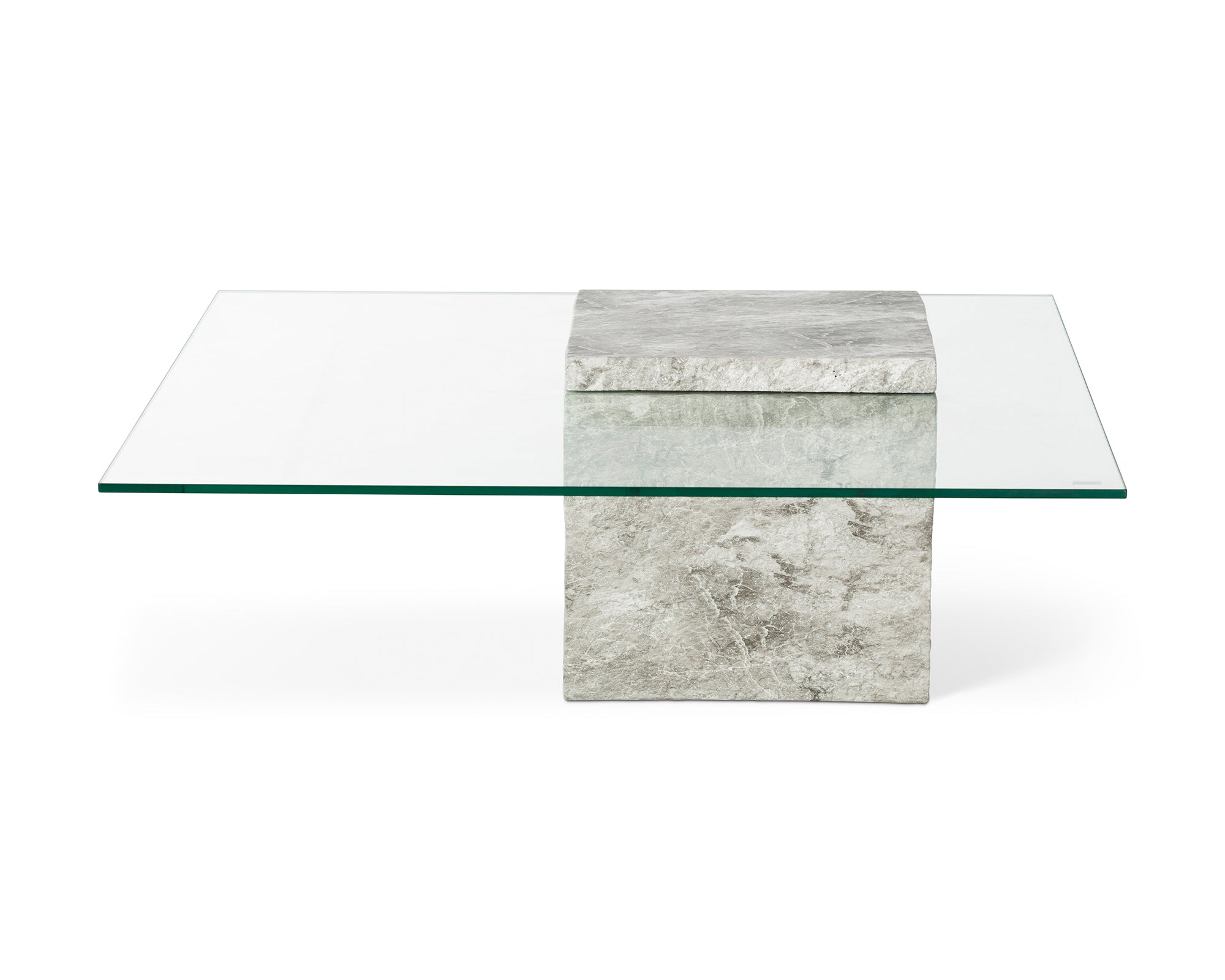 Rock Coffee Table - Grey Faux Marble