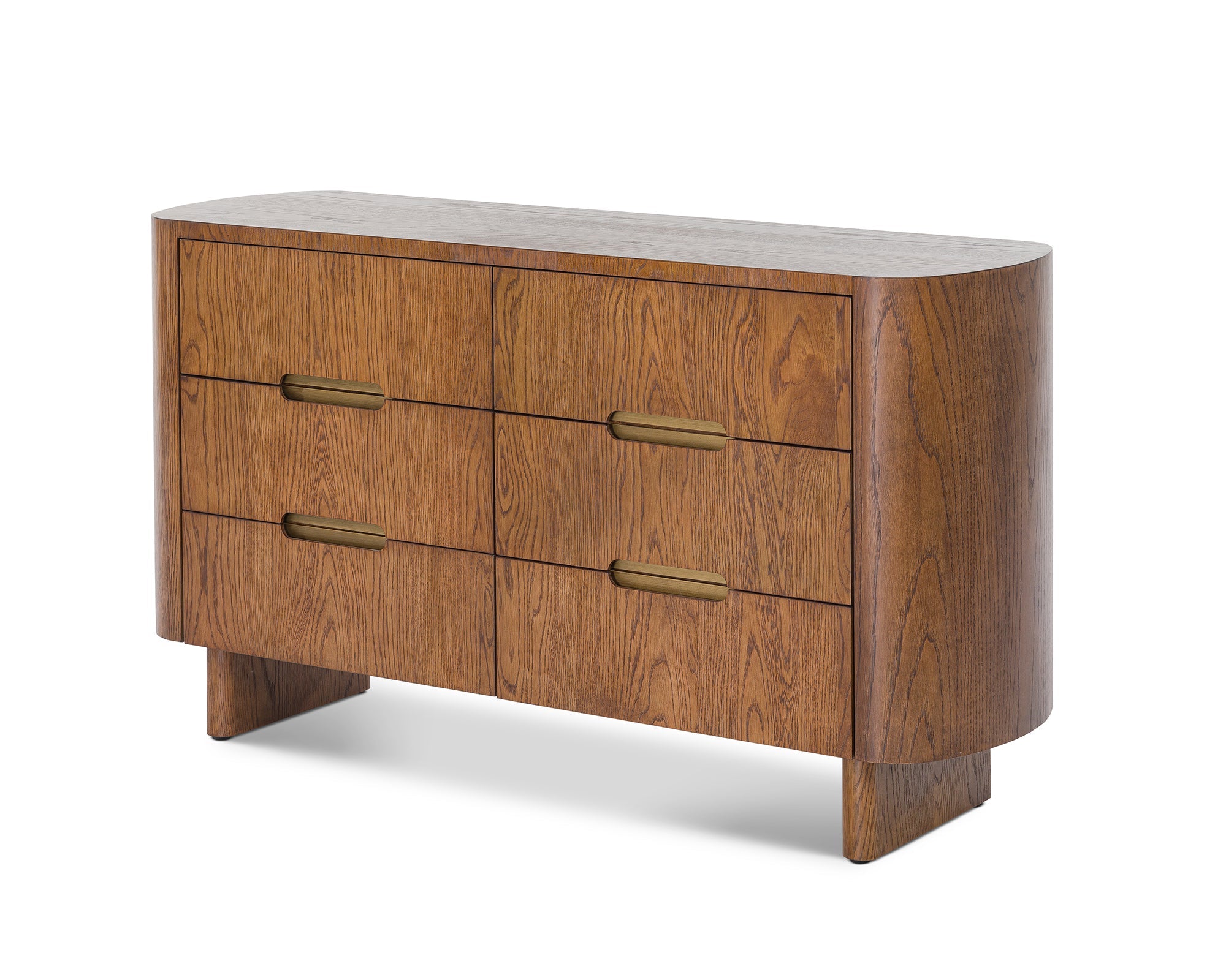 Lettos Chest of Drawer  -  Brushed Brown Oak