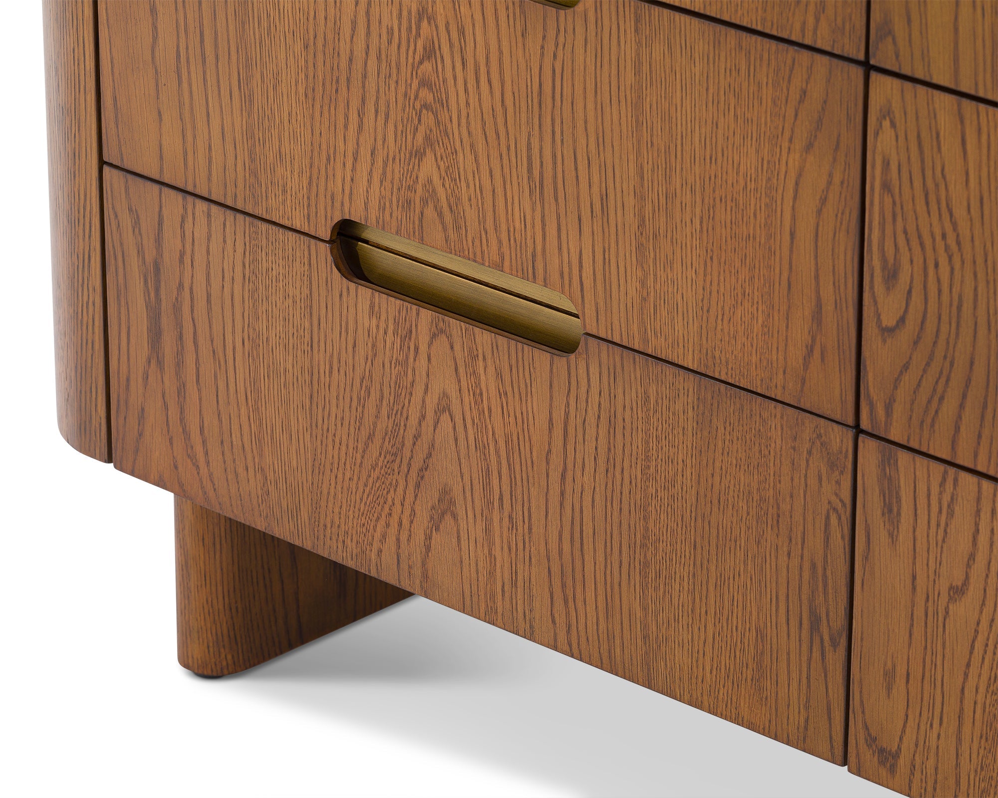 Lettos Chest of Drawer  -  Brushed Brown Oak