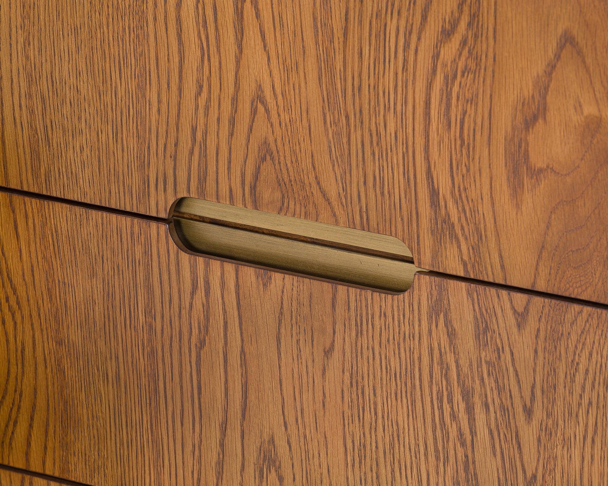 Lettos Chest of Drawer  -  Brushed Brown Oak