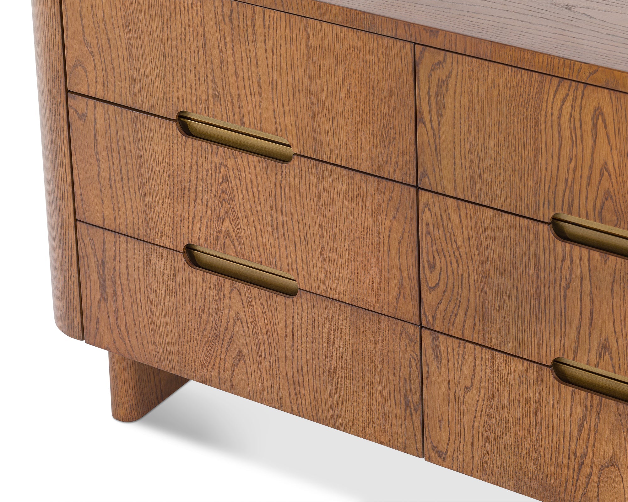 Lettos Chest of Drawer  -  Brushed Brown Oak