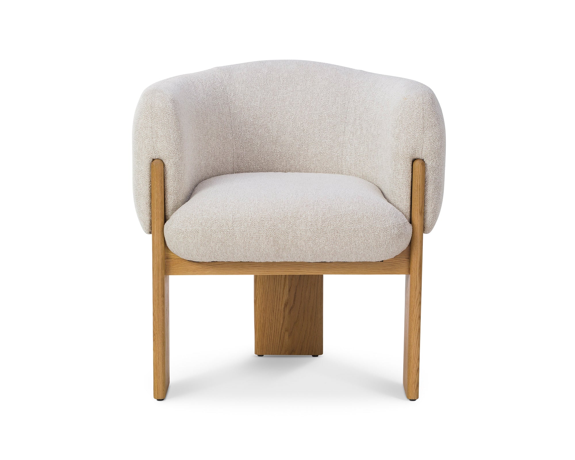 Lucca Dining Chair - Bilma Sand & Dry Honey Oak
