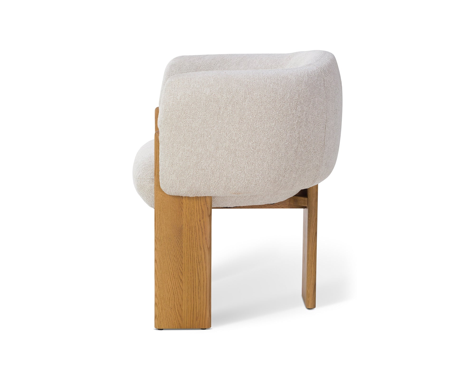 Lucca Dining Chair - Bilma Sand & Dry Honey Oak