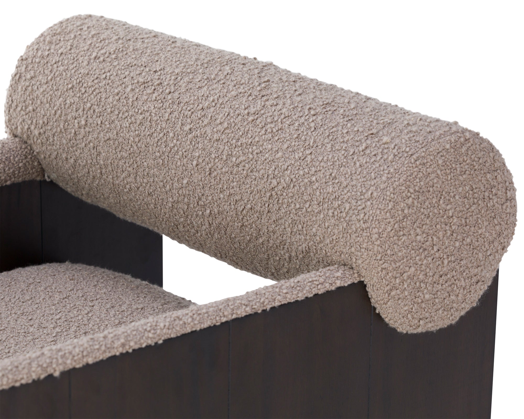 Elis Occasional Chair - Beverly Boucle Espresso Grey