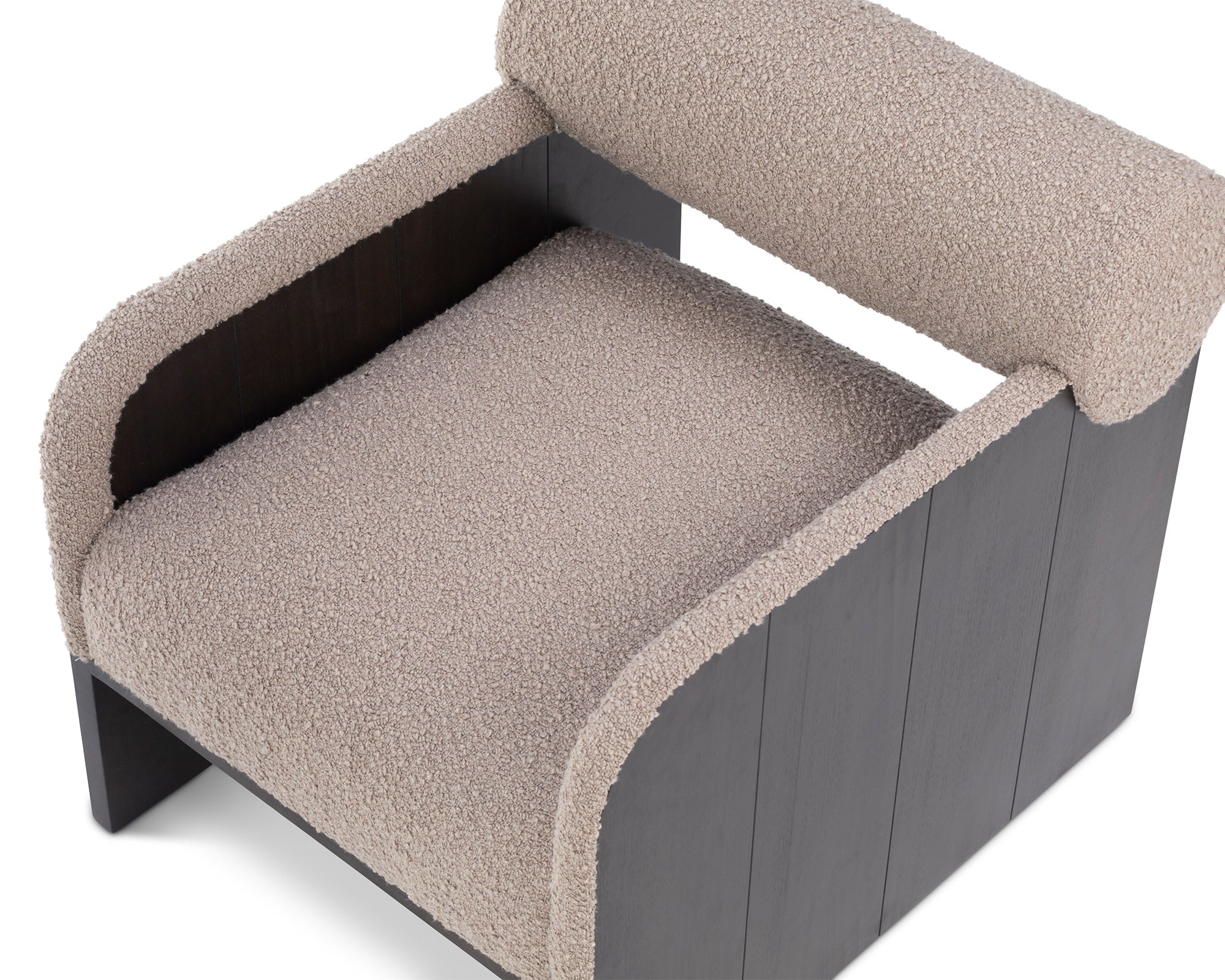 Elis Occasional Chair - Beverly Boucle Espresso Grey