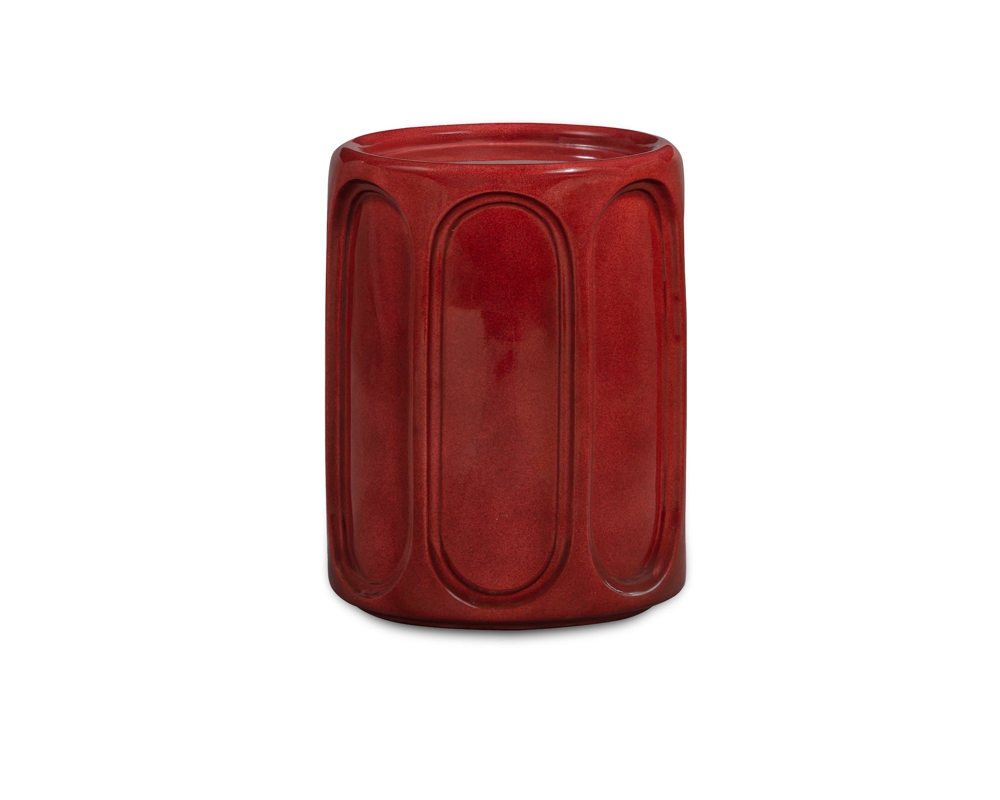 Oka Side Table - Rust Glazed