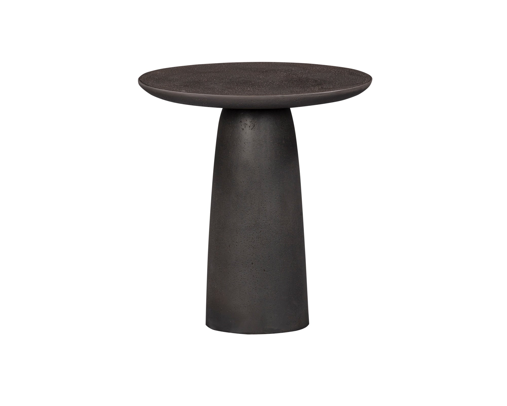 Porter Side Table - Charcoal Pitted