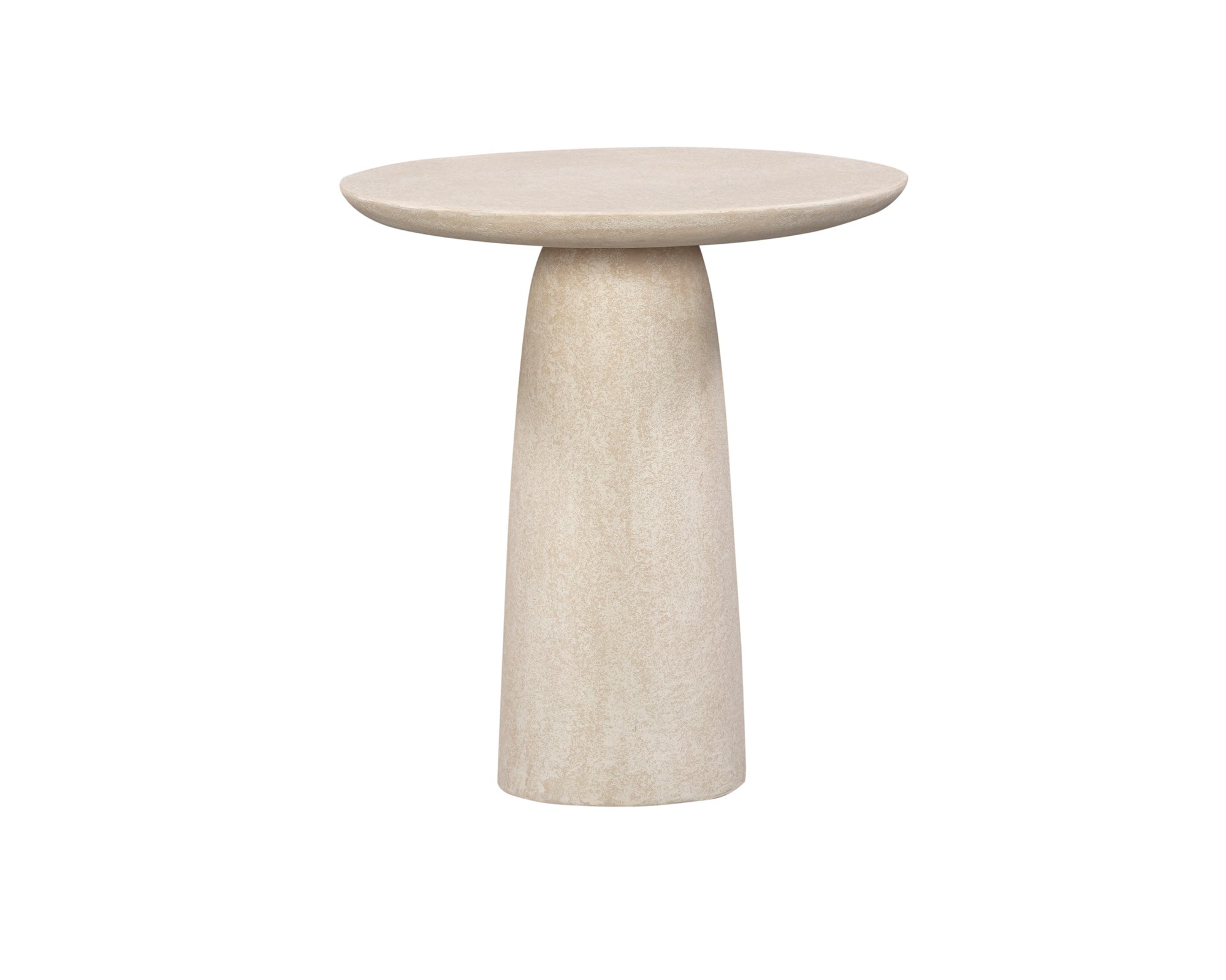 Porter Side Table - Ivory Stucco