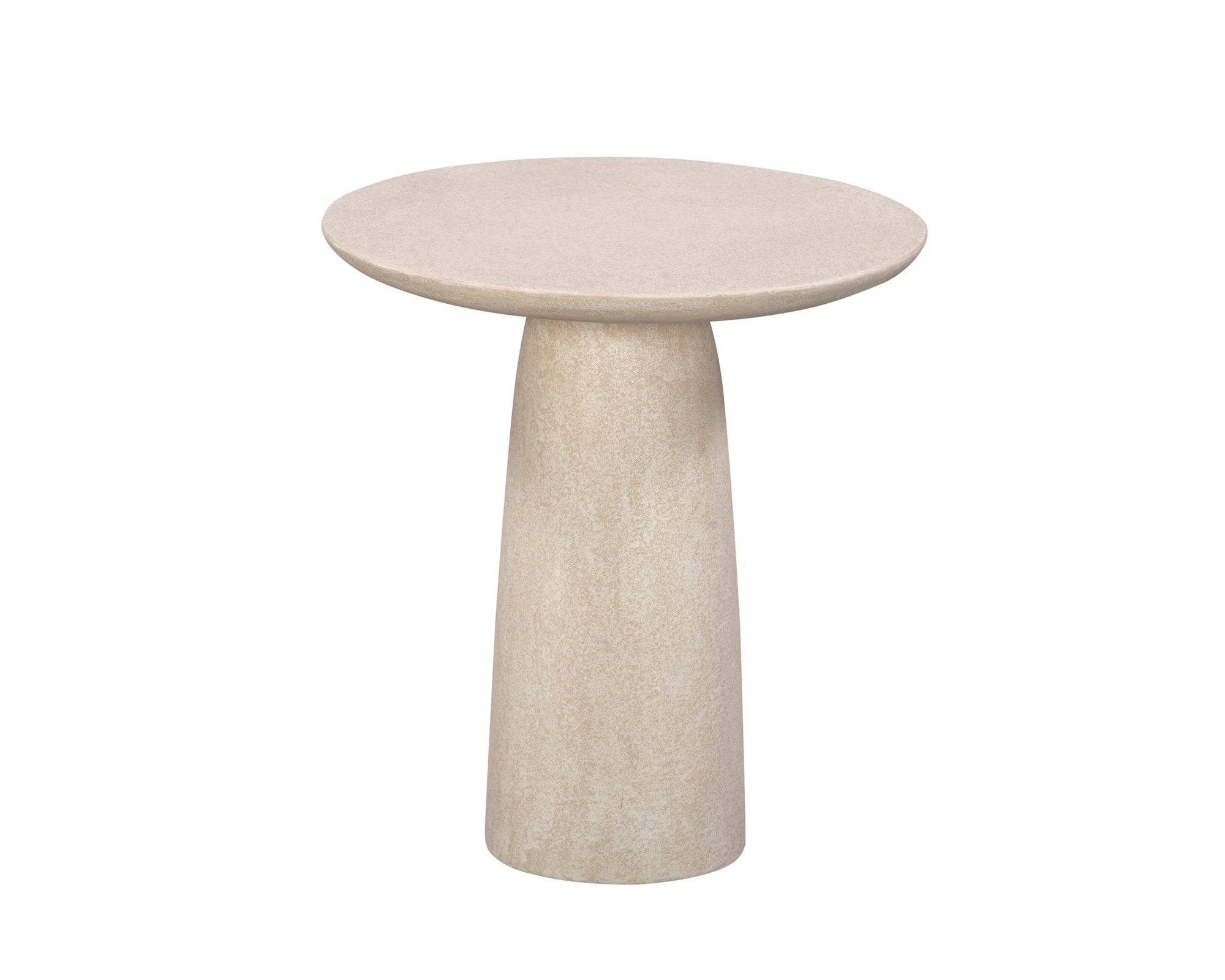 Porter Side Table - Ivory Stucco
