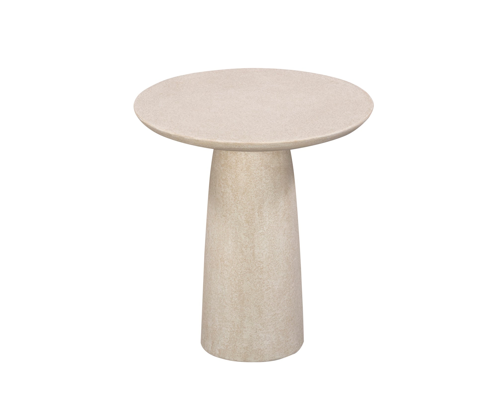 Porter Side Table - Ivory Stucco