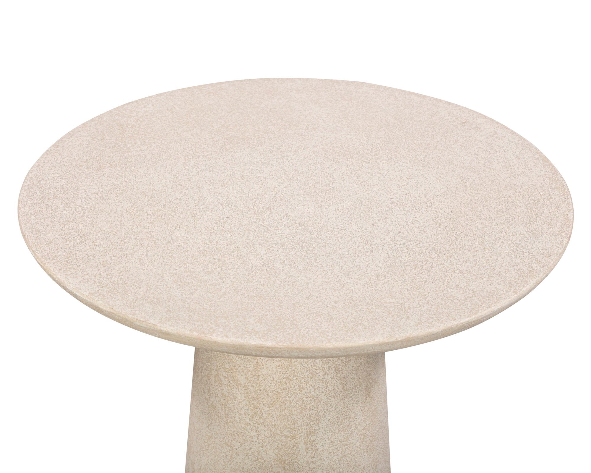 Porter Side Table - Ivory Stucco
