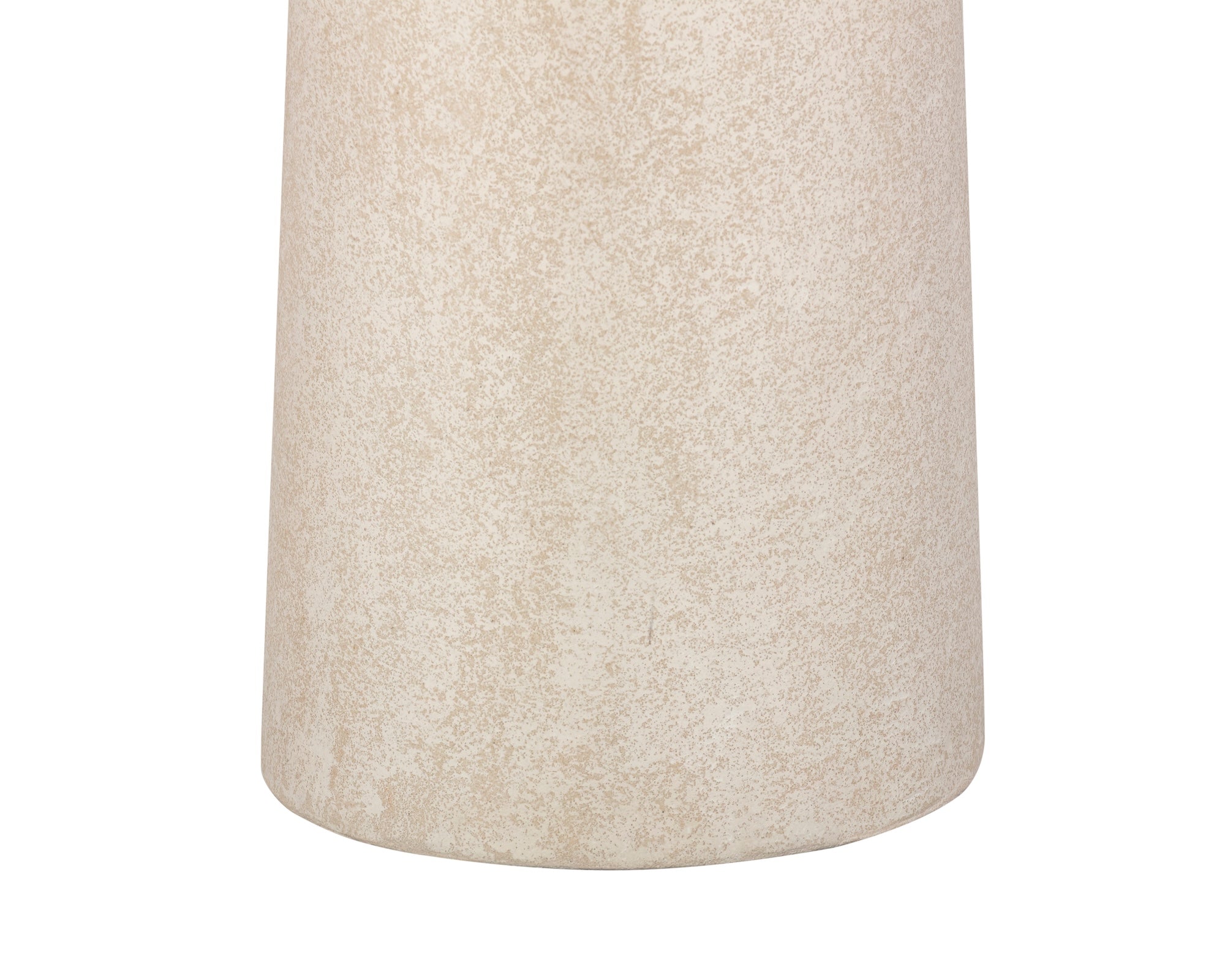 Porter Side Table - Ivory Stucco