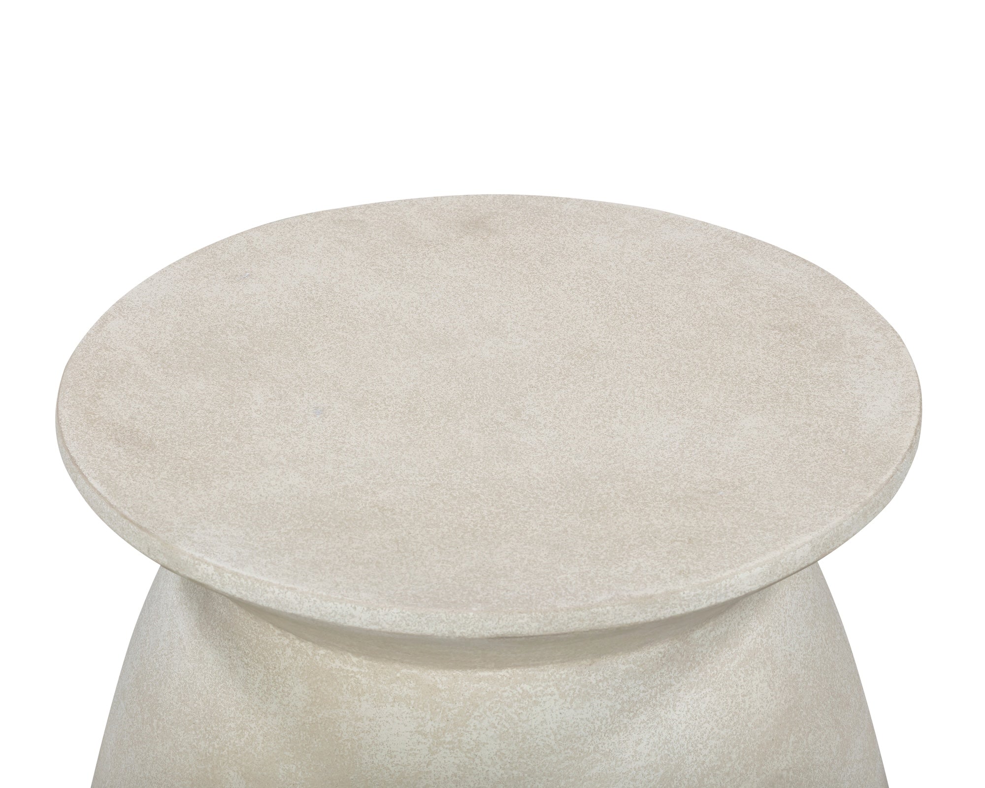 Poki Side Table - Ivory Stucco