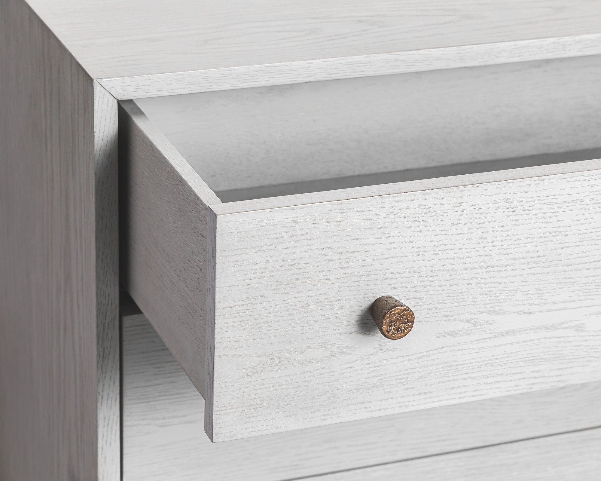 Nella Chest Of Drawer  -  London Fog & Hammered Dark Bronze