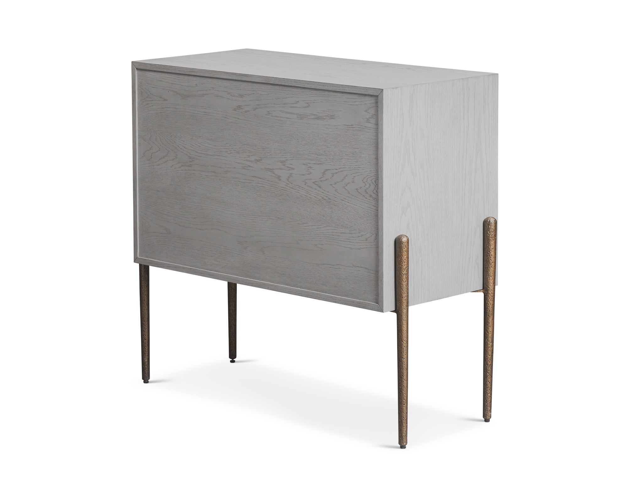 Nella Chest Of Drawer  -  London Fog & Hammered Dark Bronze