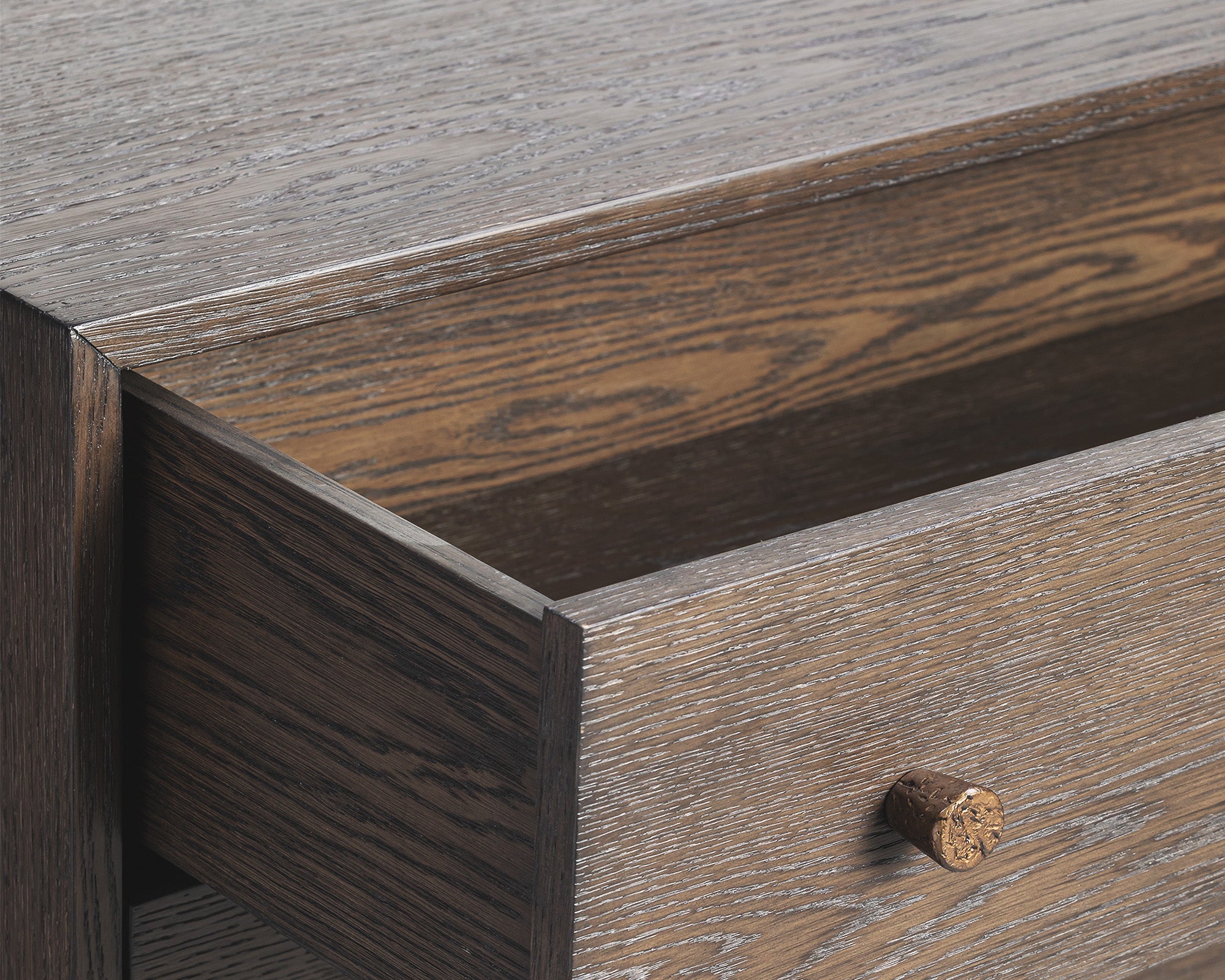 Nella Chest Of Drawer  -  Dark Brushed Brown & Hammered Dark Bronze