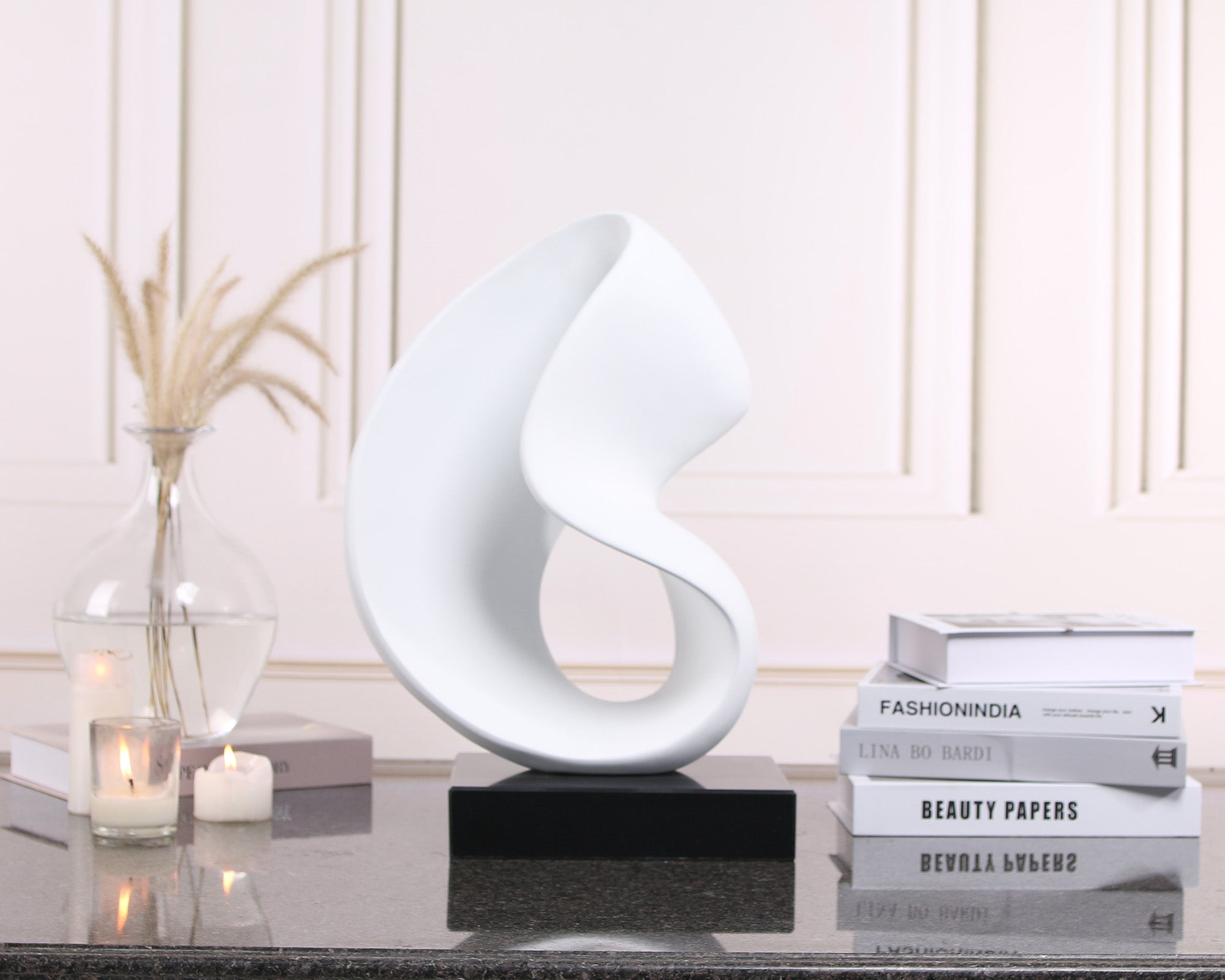 Lorenzo Abstract Sculpture - Black and White