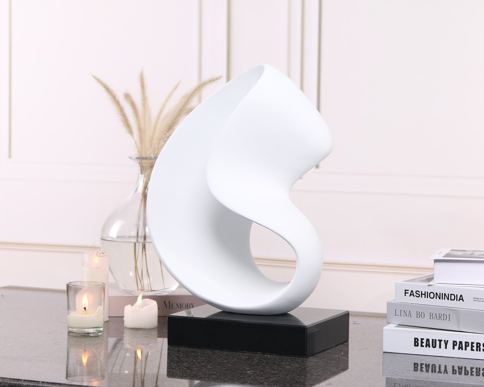 Lorenzo Abstract Sculpture - Black and White