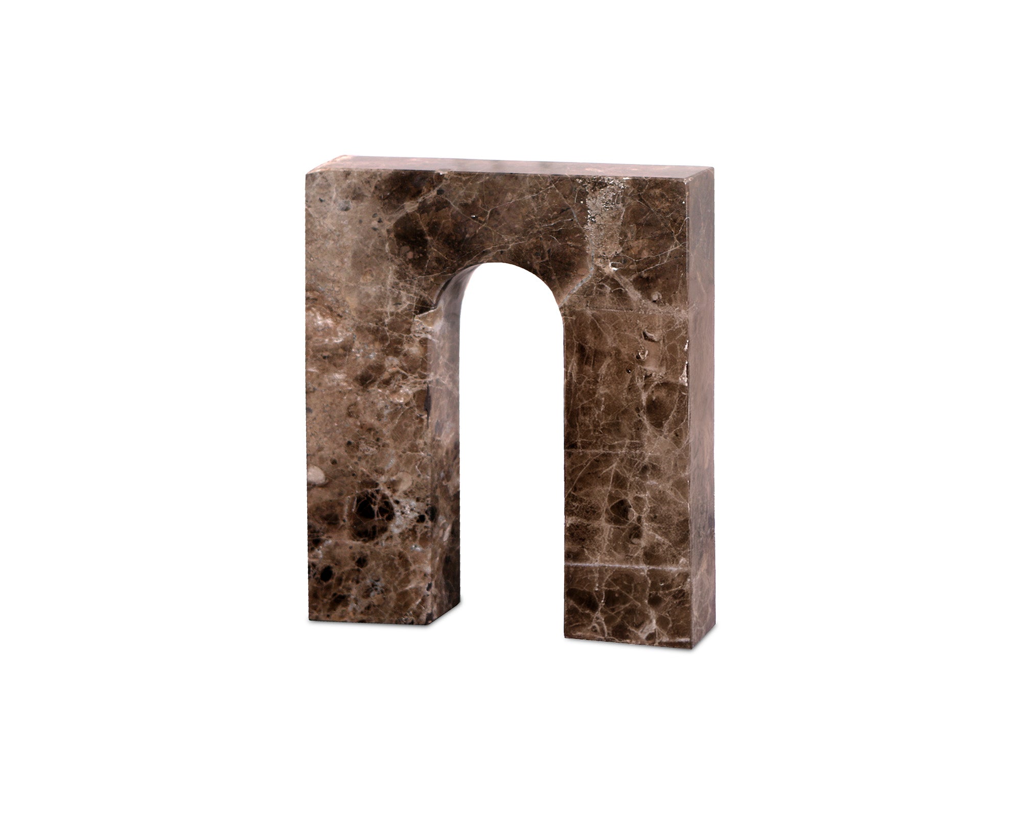 Nafello Large Sculpture - Coffee Marble