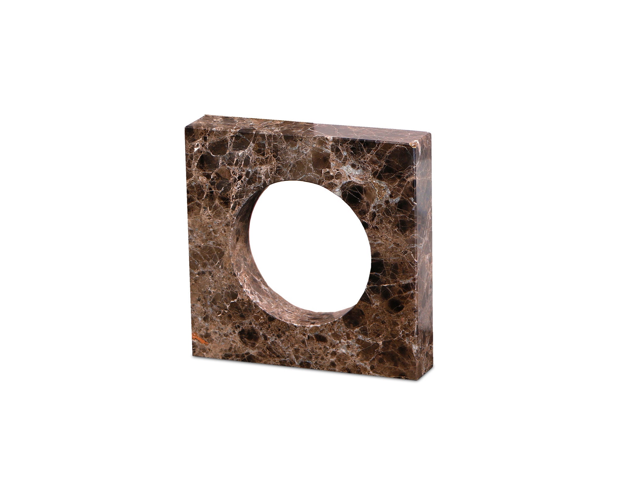 Nafello Small Sculpture - Coffee Marble