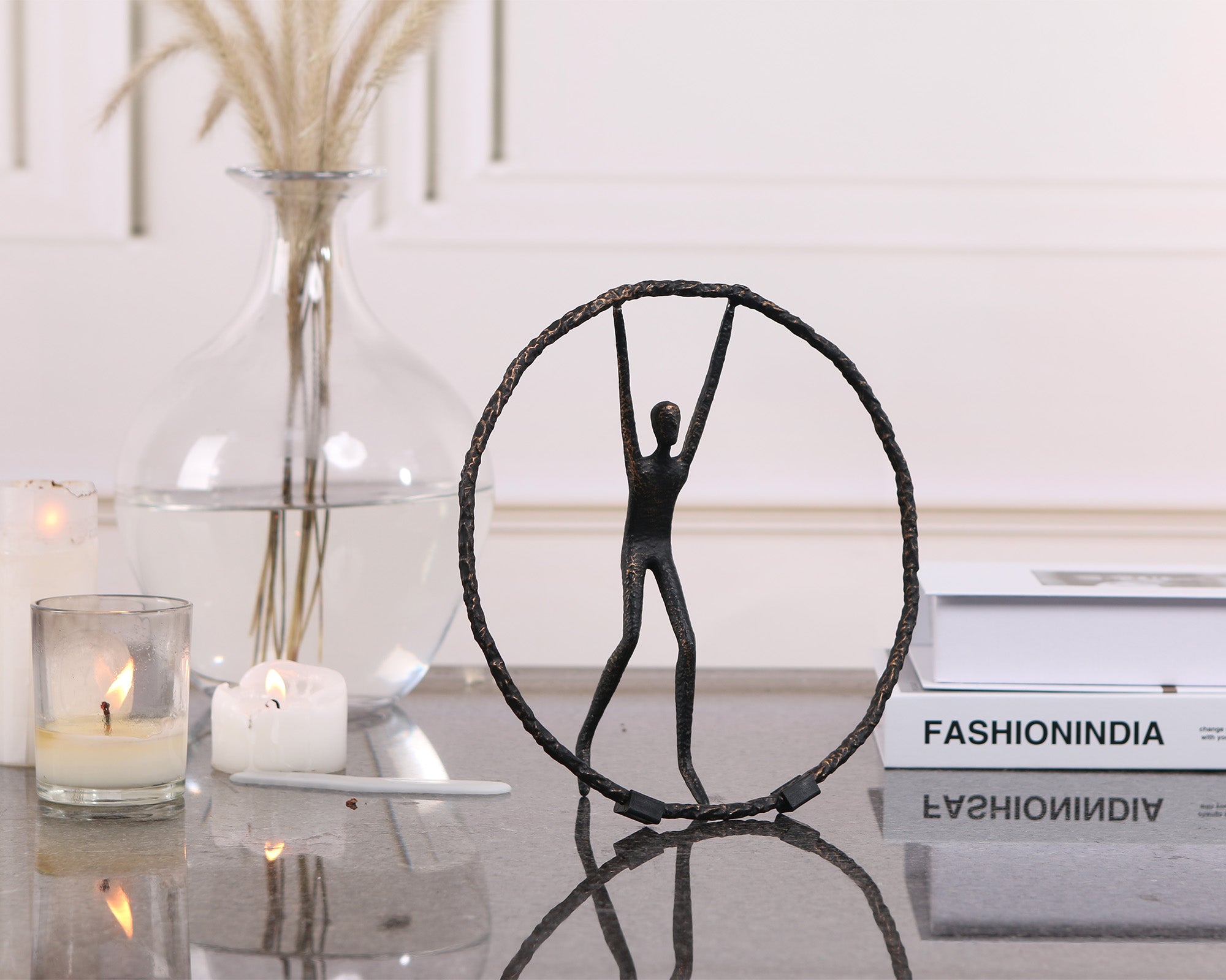 Riley Sculpture - Black Zin Alloy