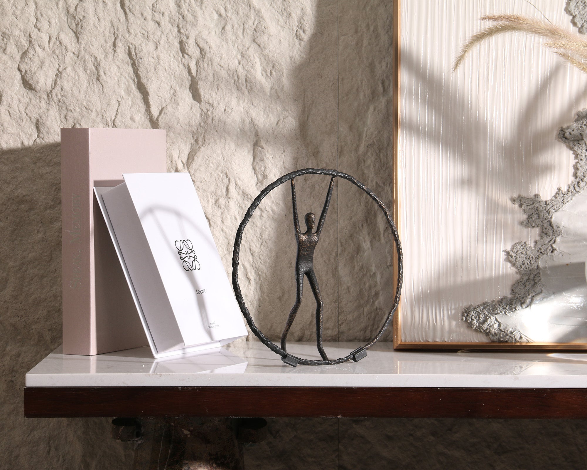 Riley Sculpture - Black Zin Alloy