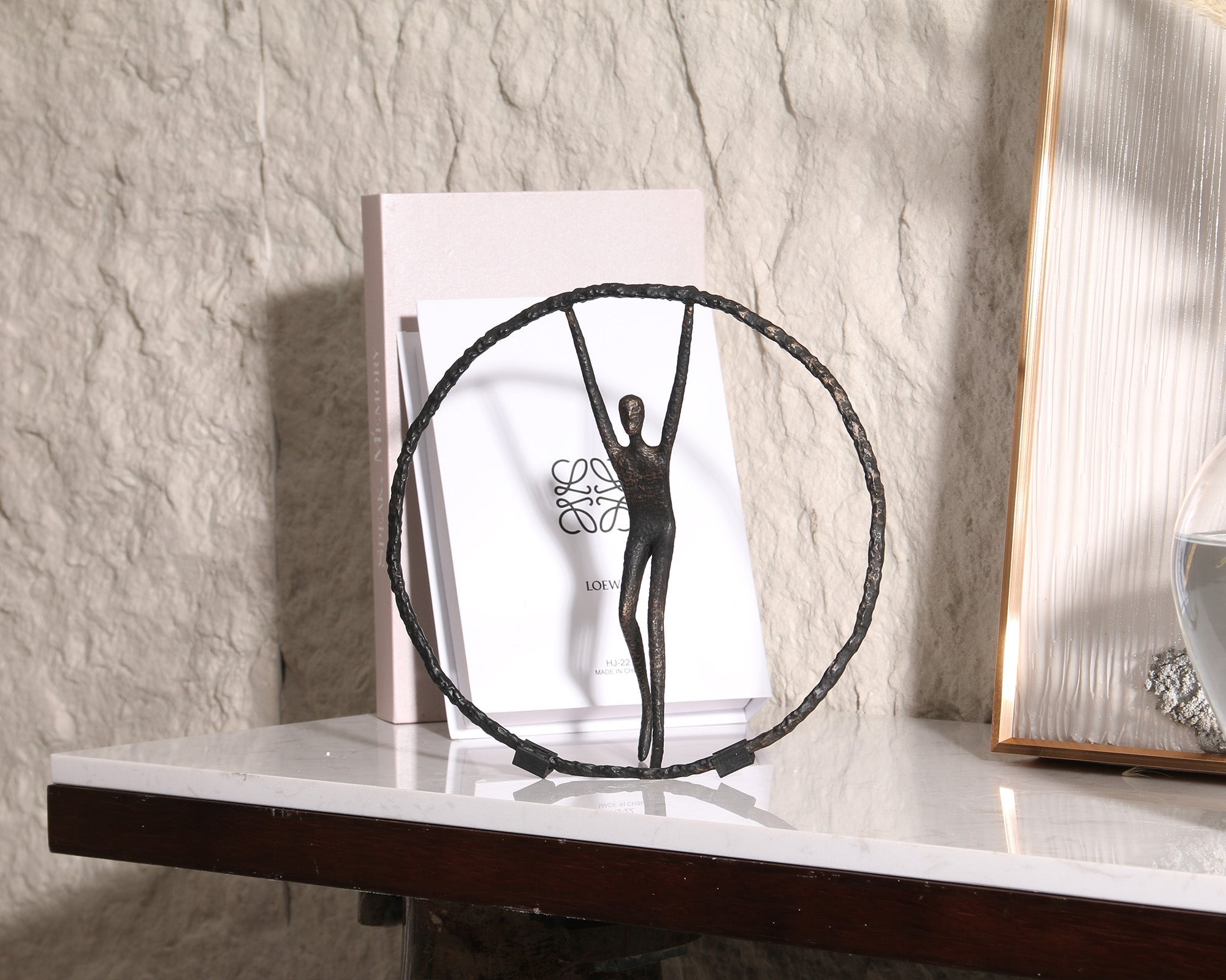 Riley Sculpture - Black Zin Alloy