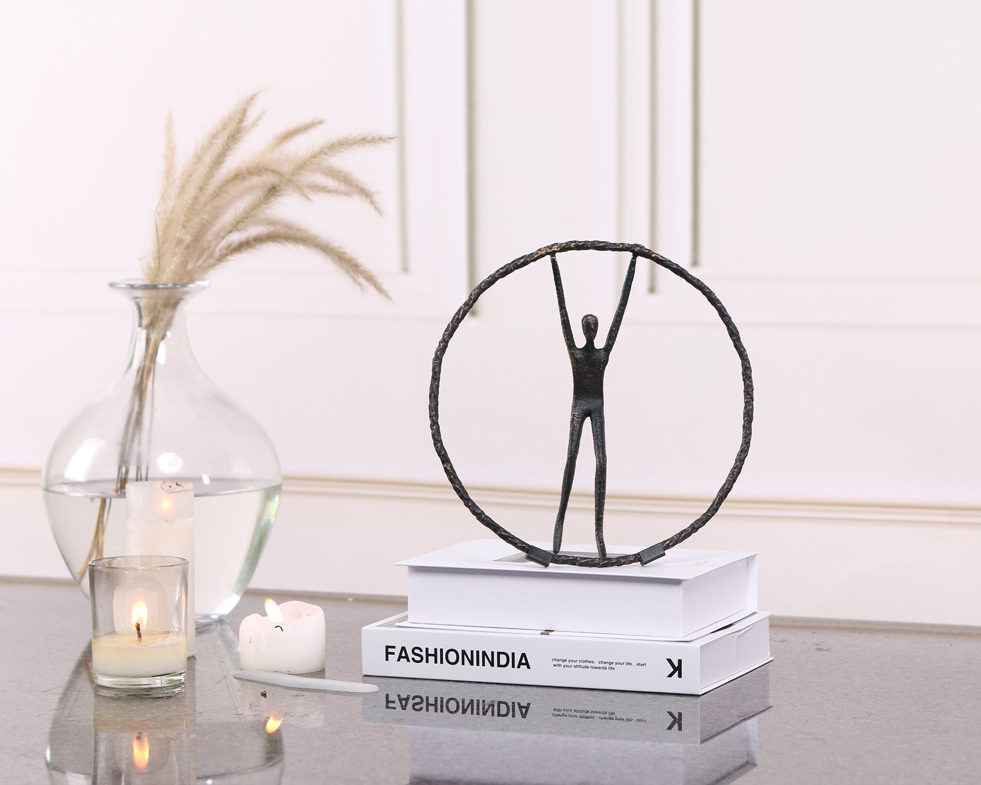 Riley Sculpture - Black Zin Alloy