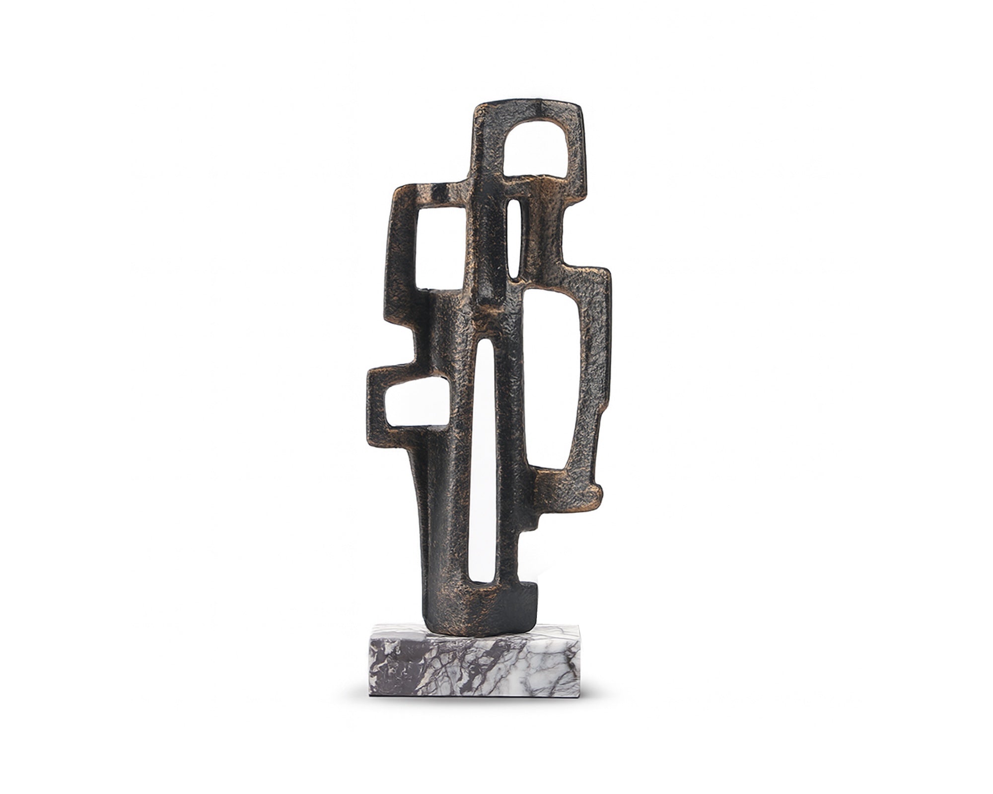 Talos Sculpture - Dark Bronze/Marble