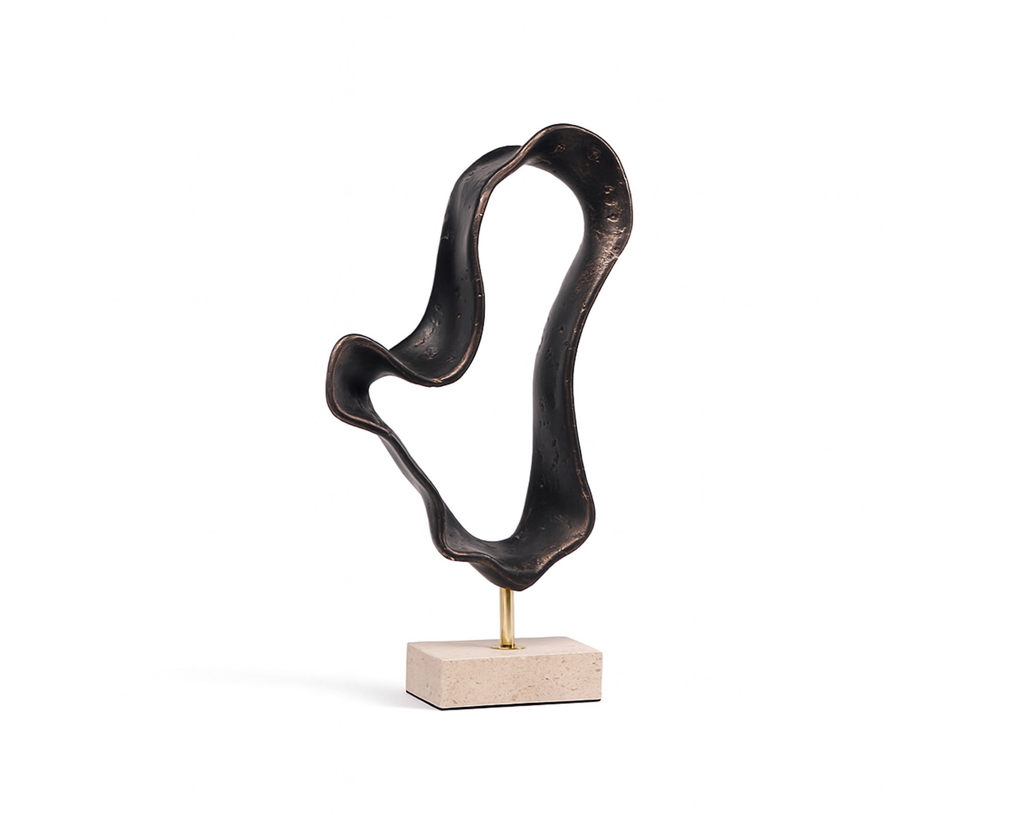 Ondra Sculpture - Dark Bronze/Marble