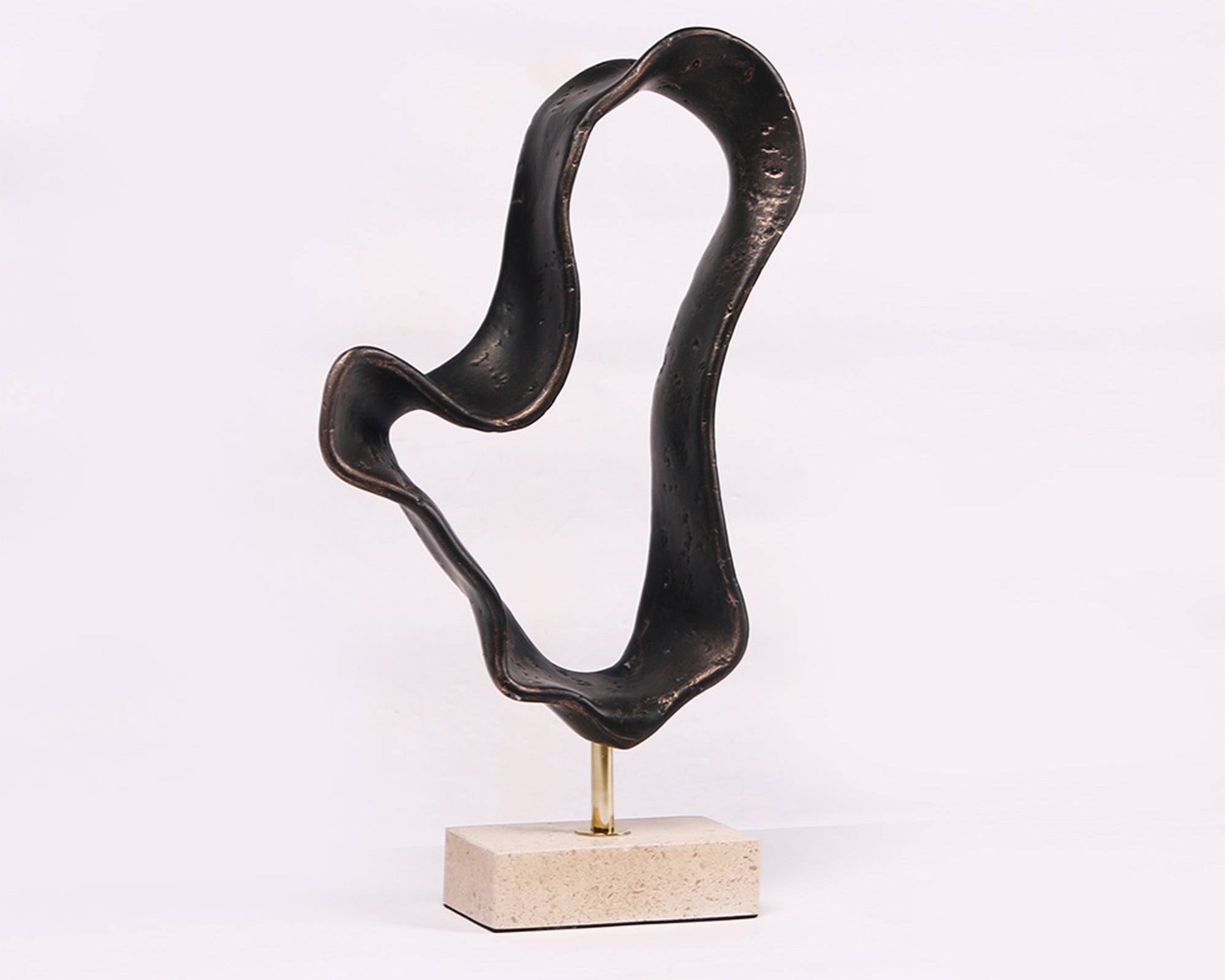 Ondra Sculpture - Dark Bronze/Marble
