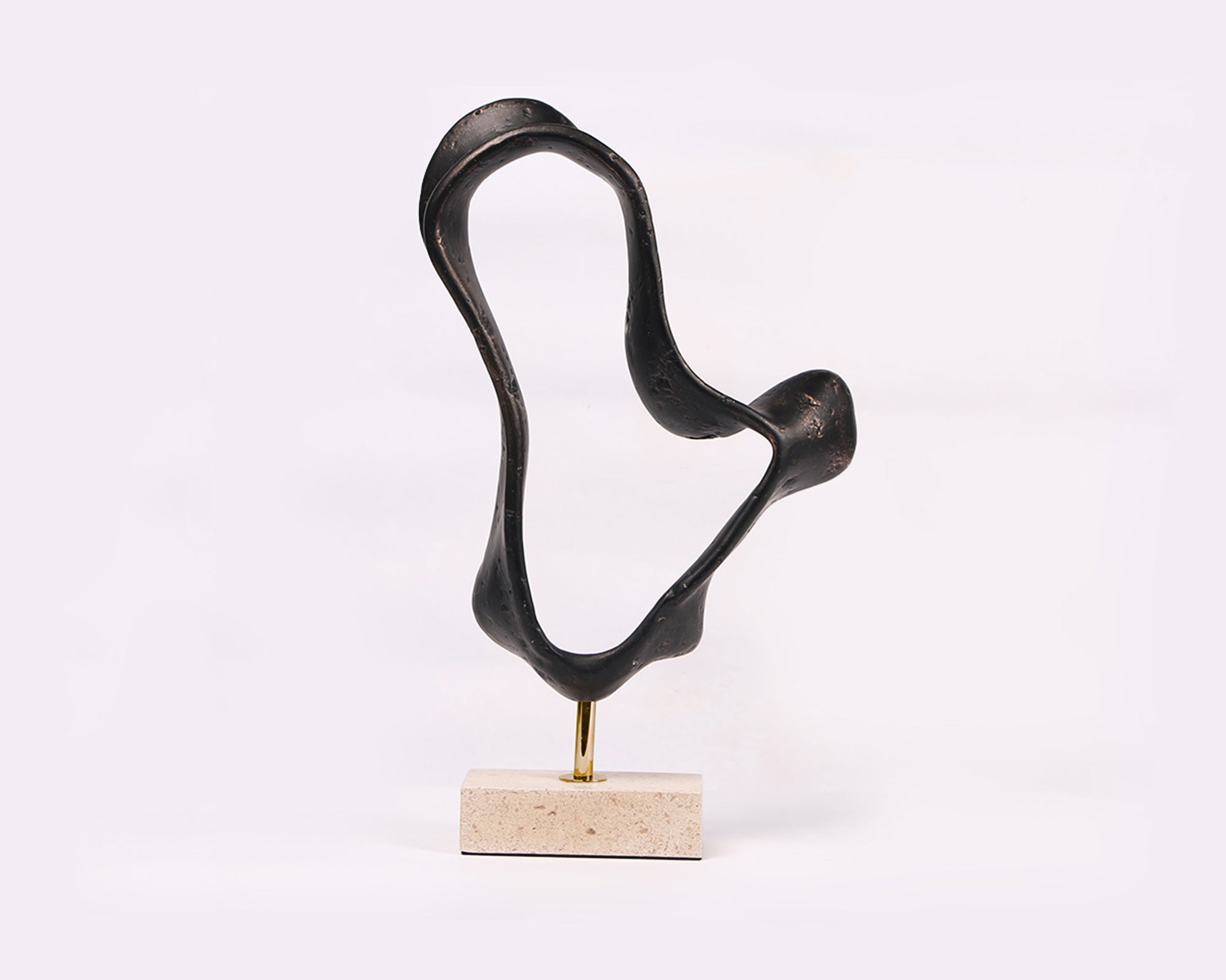 Ondra Sculpture - Dark Bronze/Marble