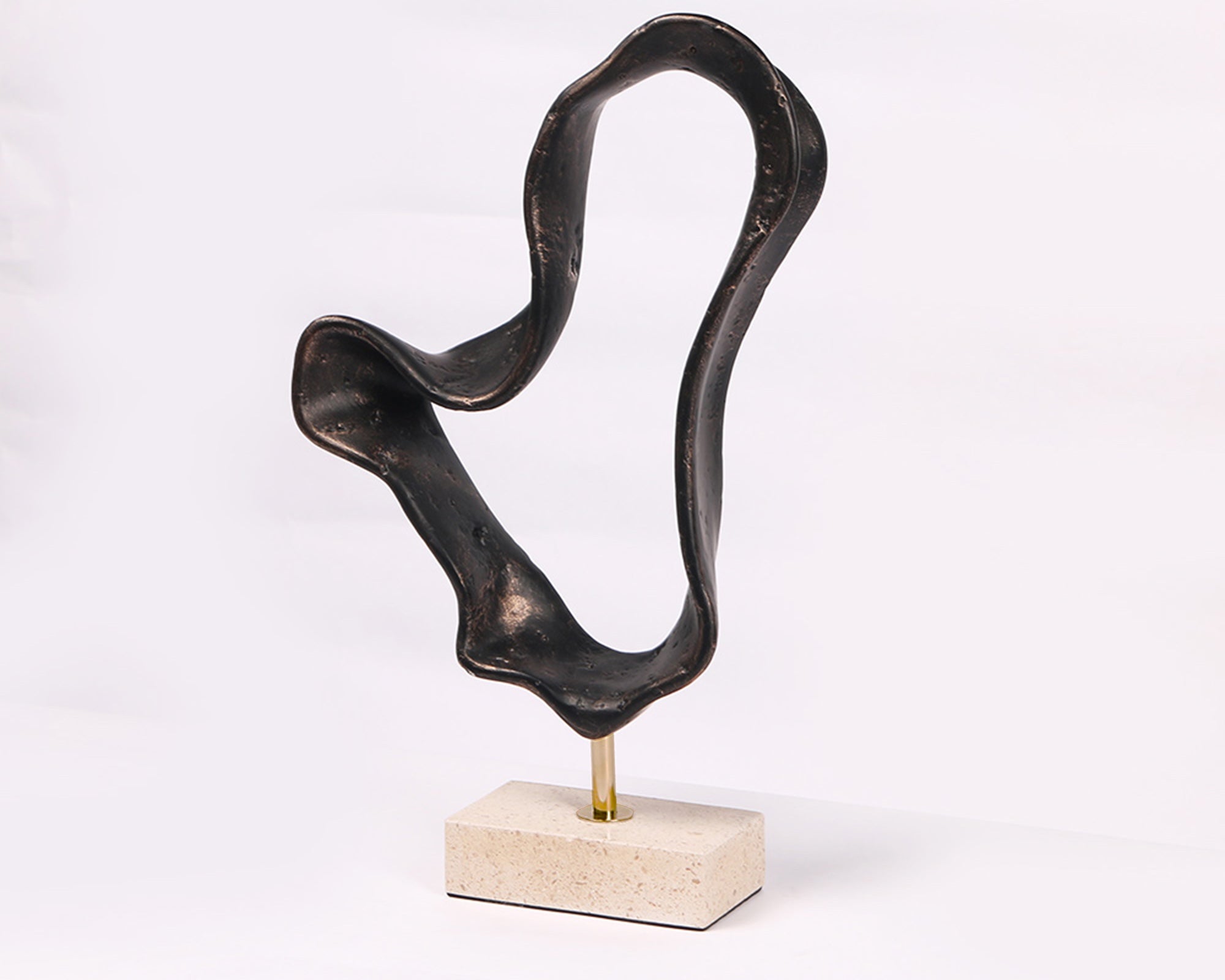 Ondra Sculpture - Dark Bronze/Marble