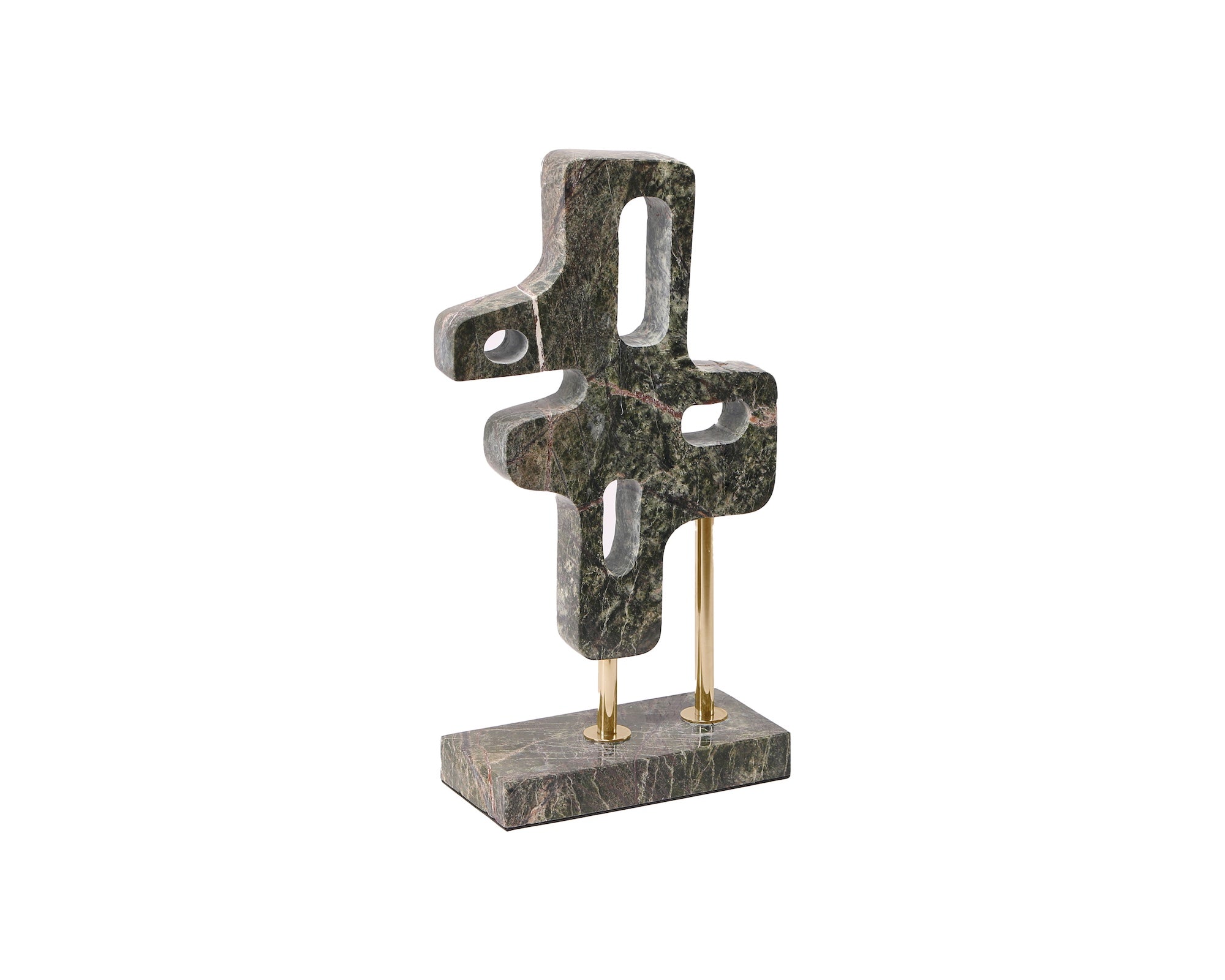 Thaloris Sculpture - Rainforest Green Marble