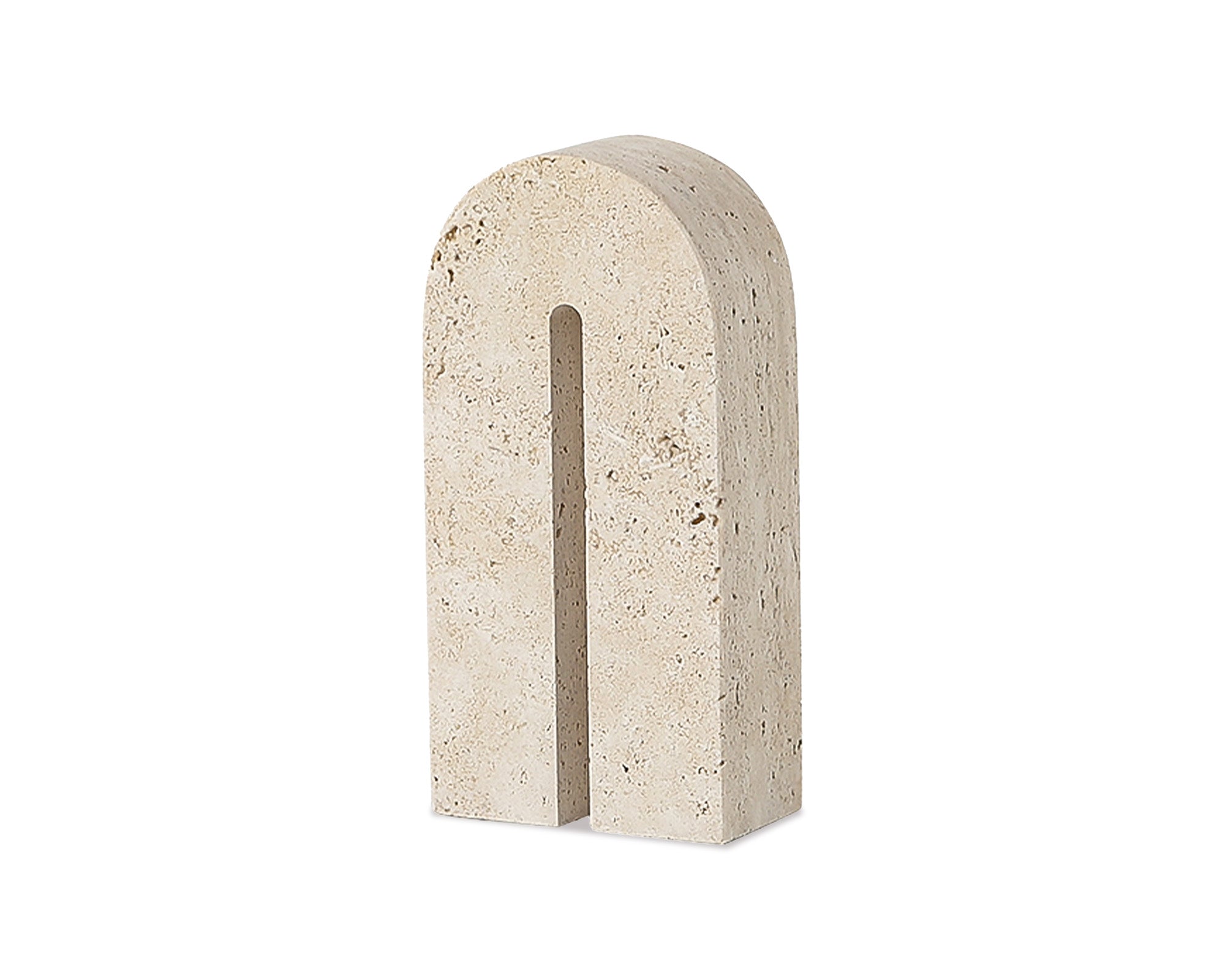Dolmi Travertine Sculpture Large - Beige
