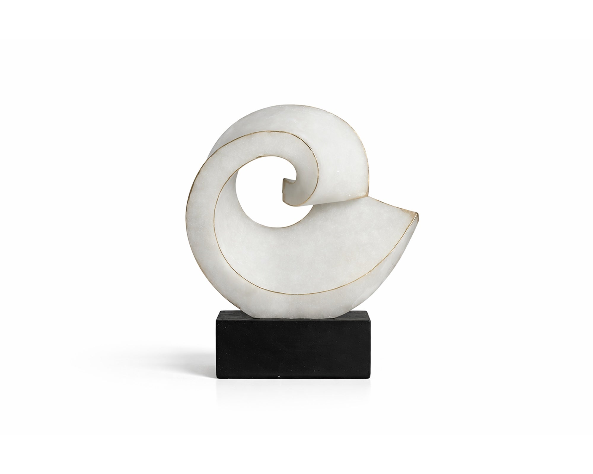 Basalto Sculpture - White and Black Marble