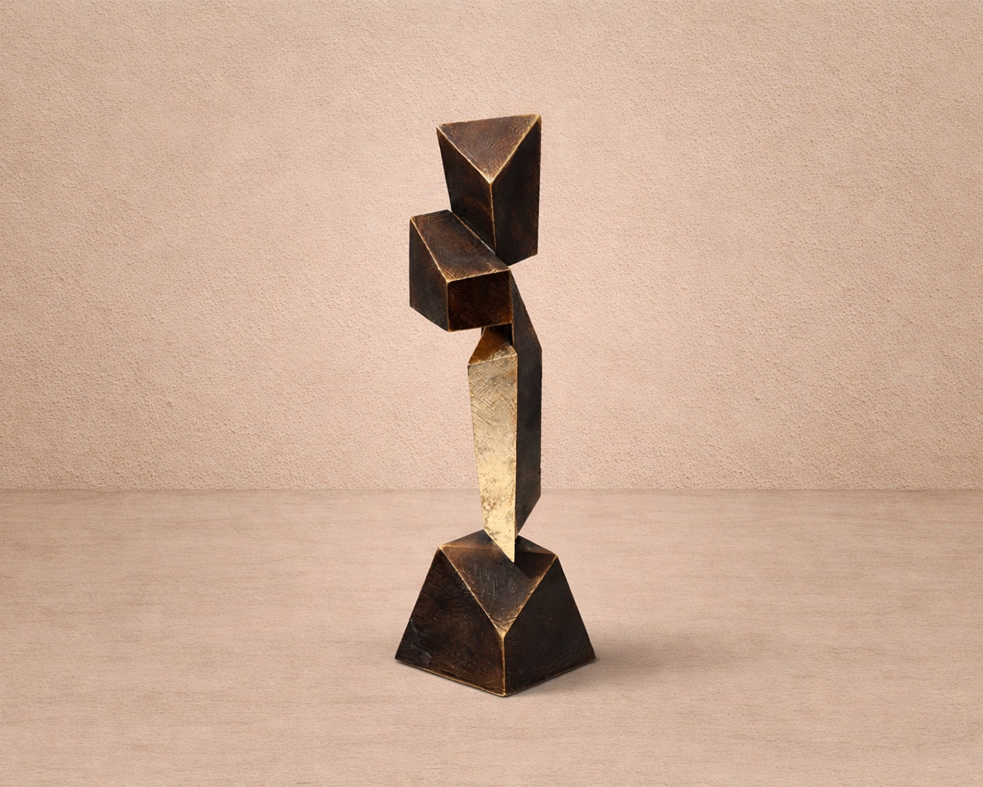 Vento Sculpture - Bronze Marble Effect
