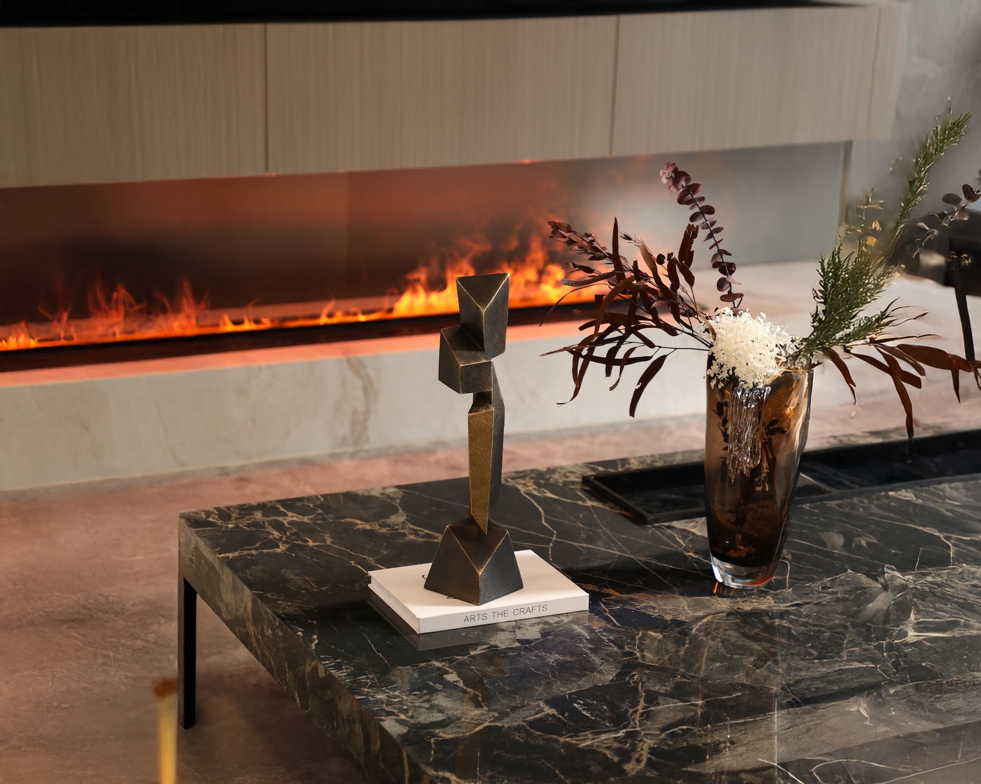 Vento Sculpture - Bronze Marble Effect