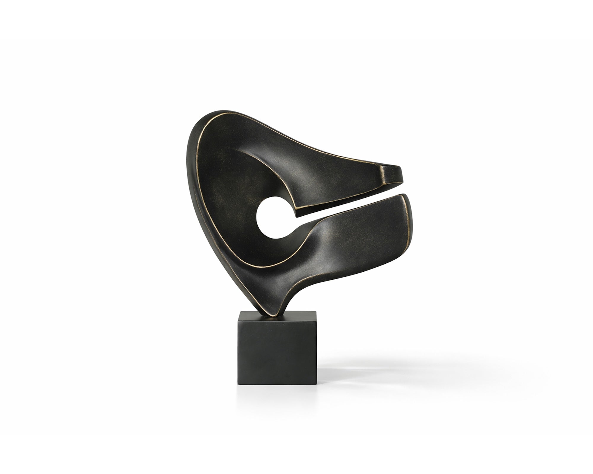 Fango Sculpture - Black Marble Effect