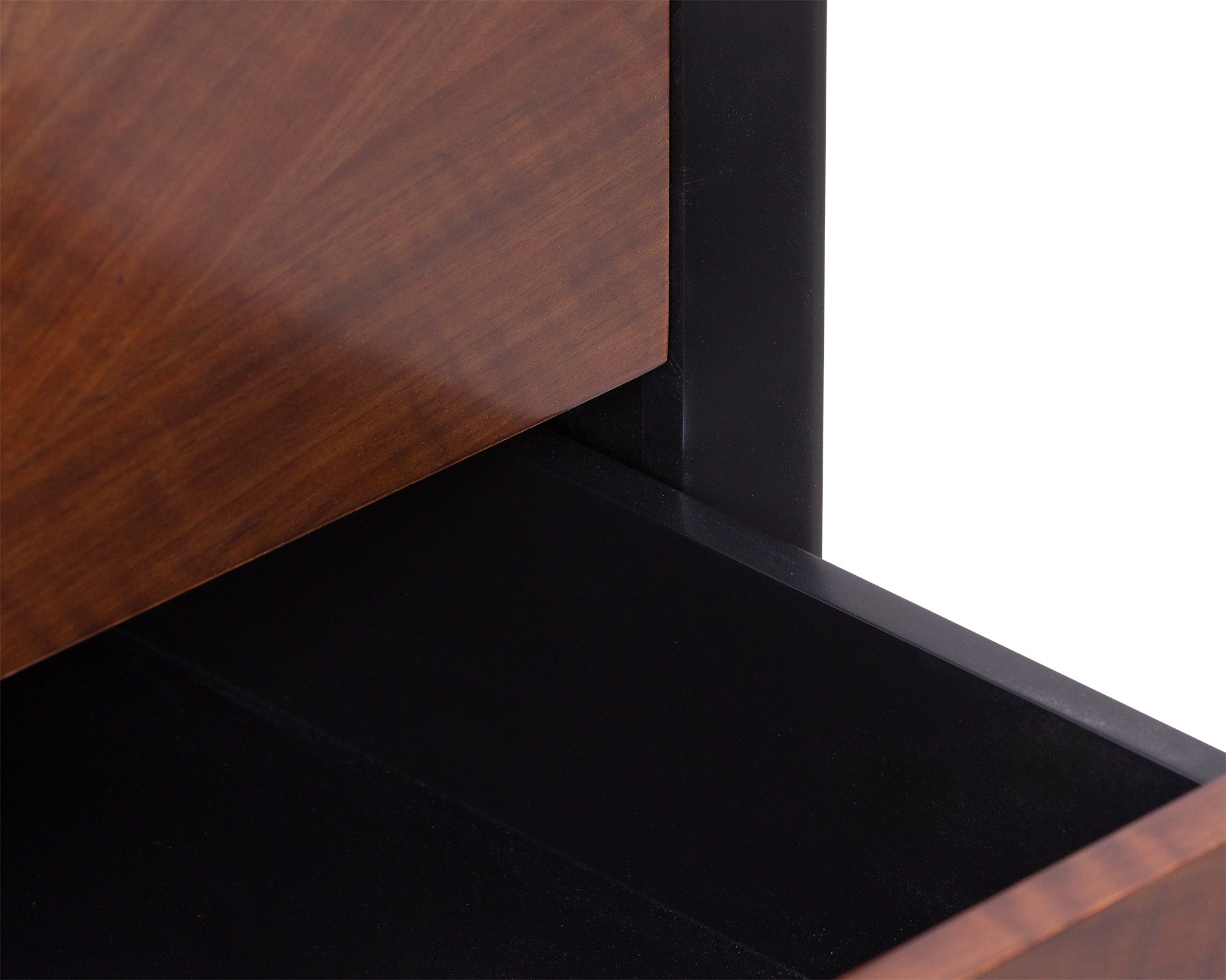 Beverly Bedside Table - Brown Wood