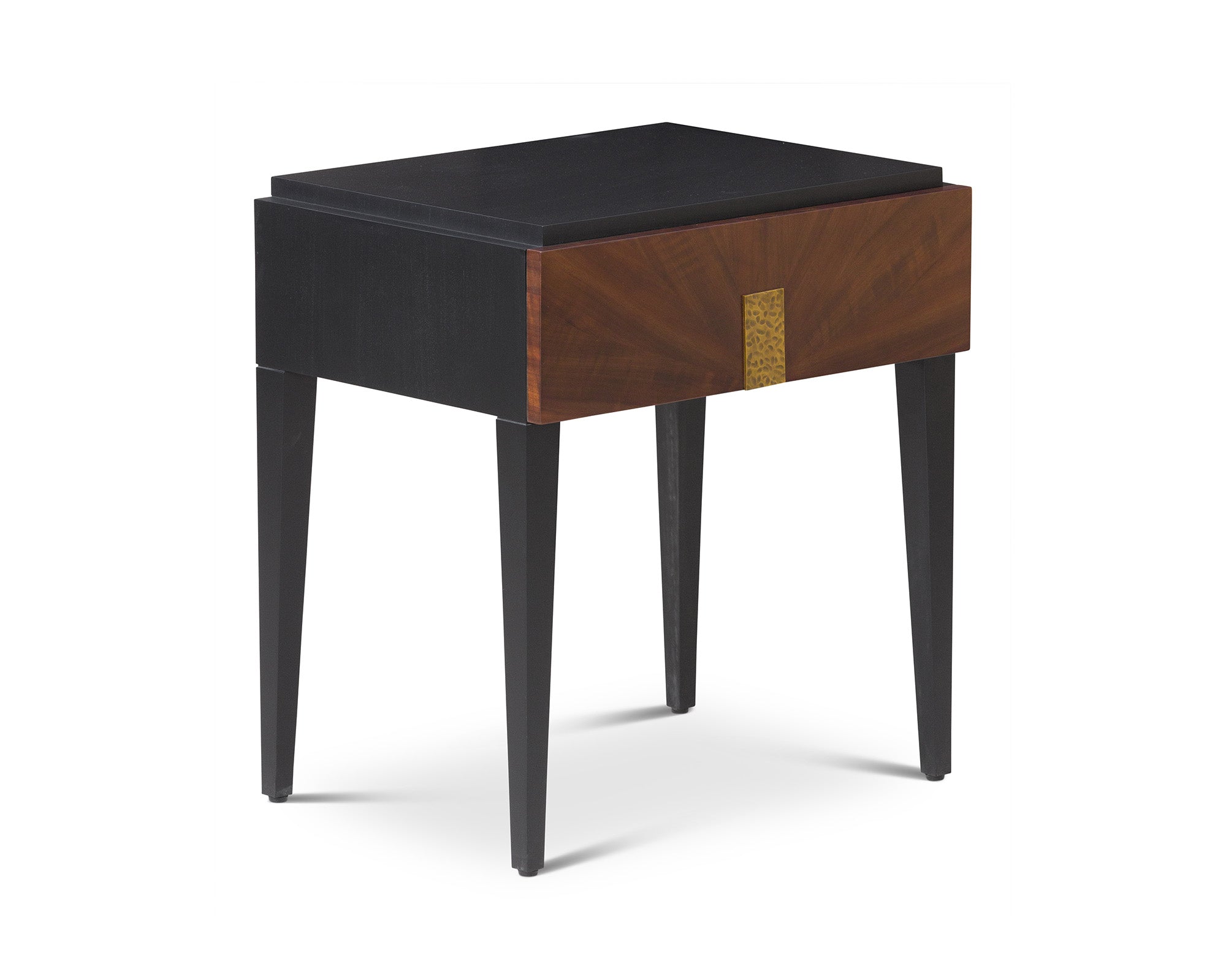 Beverly Bedside Table - Brown Wood