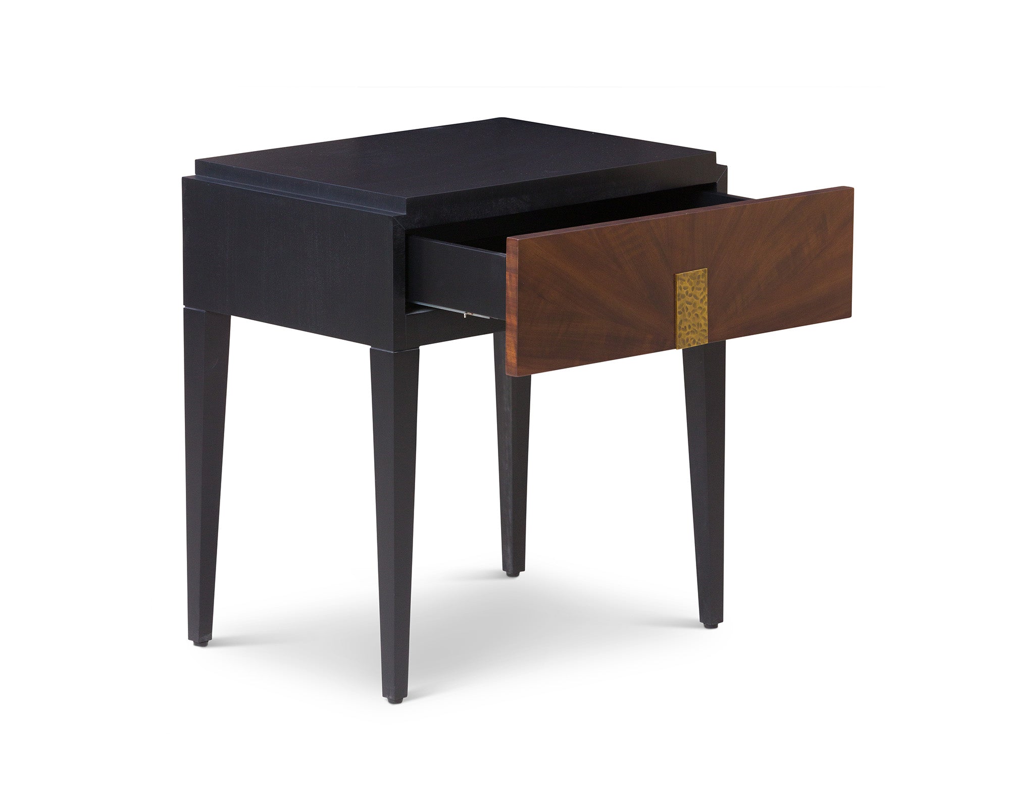Beverly Bedside Table - Brown Wood