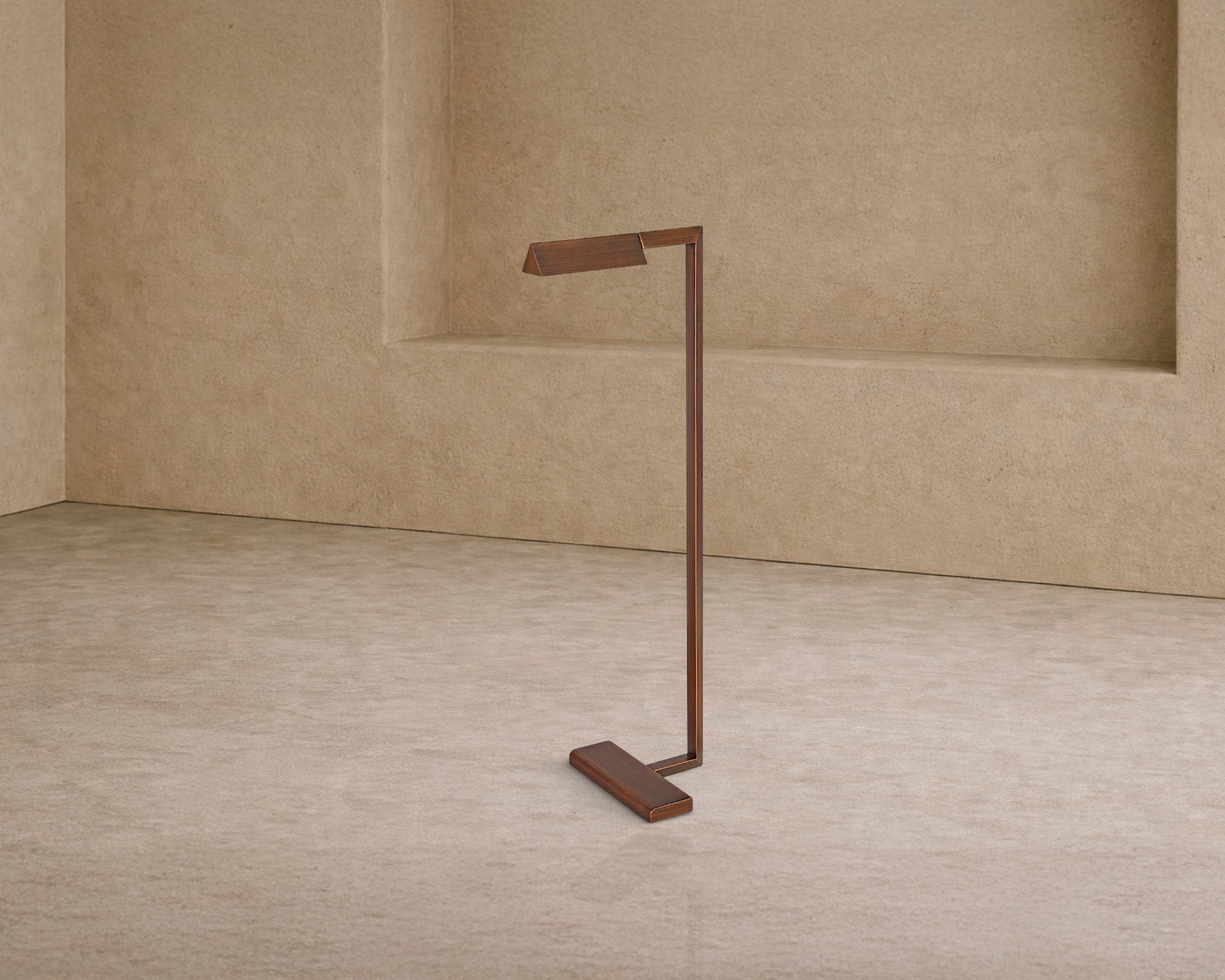 Karl Reading Floor Lamp - Bronze Metal